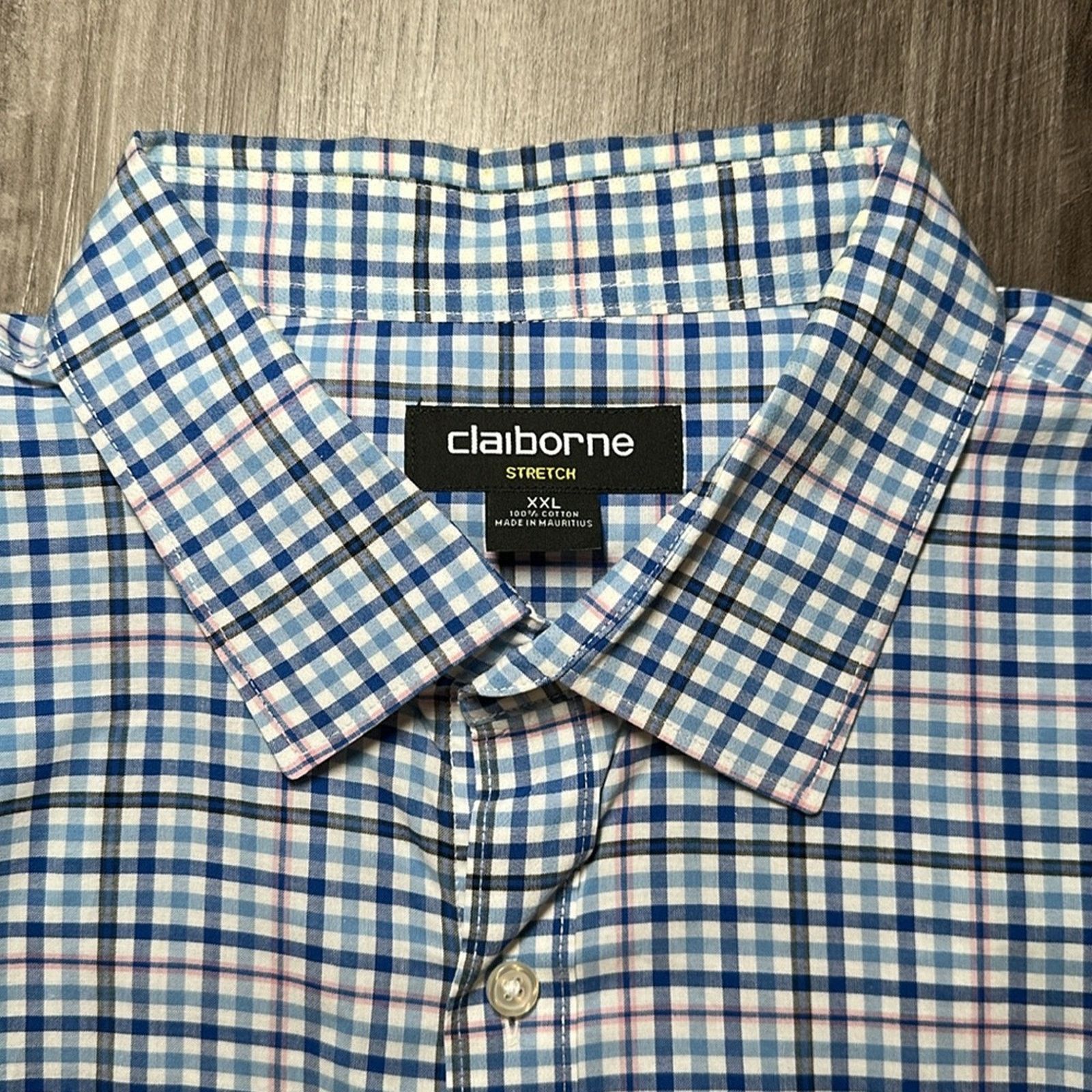 Liz Claiborne Claiborne Stretch Long Sleeve Button Down - 2XL Size US XXL / EU 58 / 5 - 5 Thumbnail