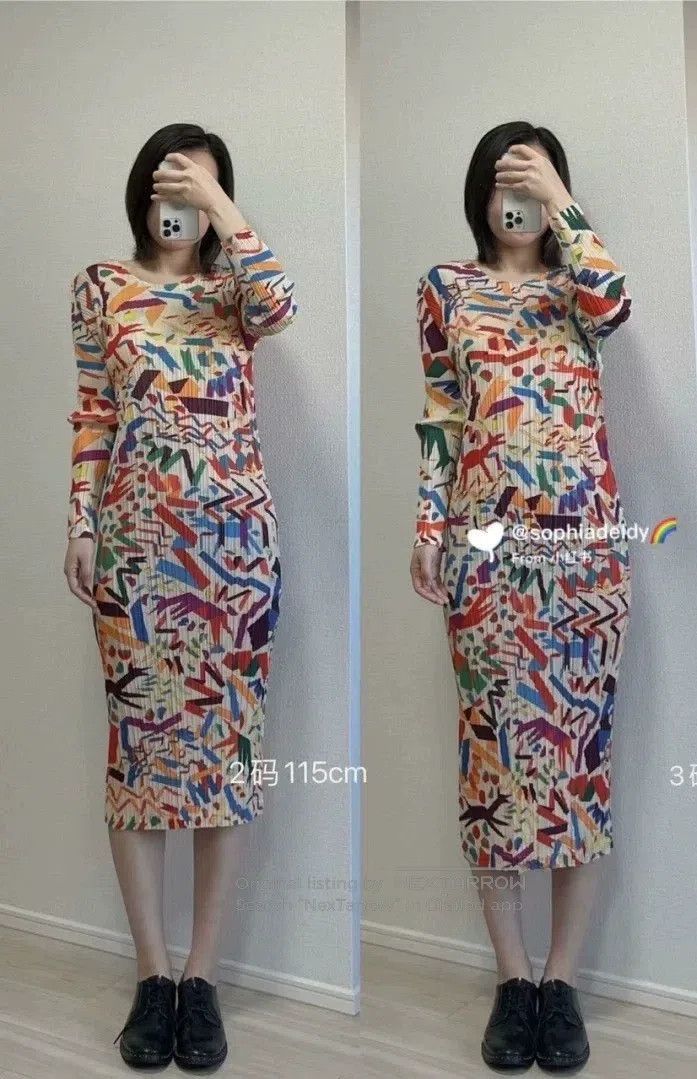 Issey Miyake Issey Miyake Color Block Dress Size M / US 6-8 / IT 42-44 - 3 Thumbnail