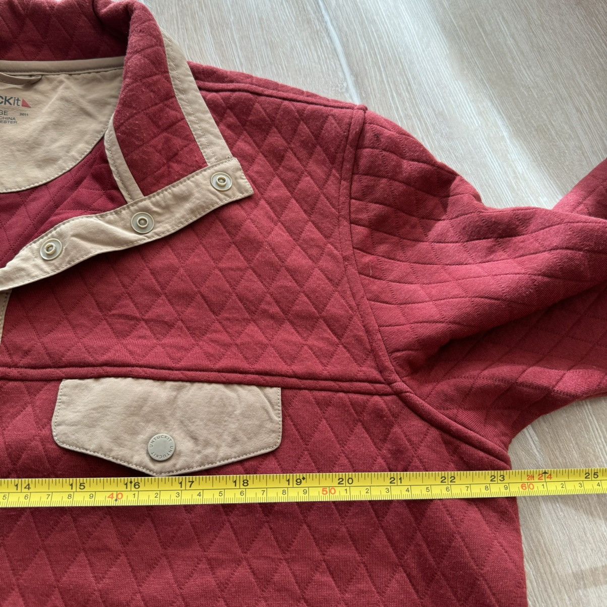 UNTUCKit UNTUCKit Mens Carufe 1/4 Quarter Snap Quilted Sweater Size US L / EU 52-54 / 3 - 4 Thumbnail