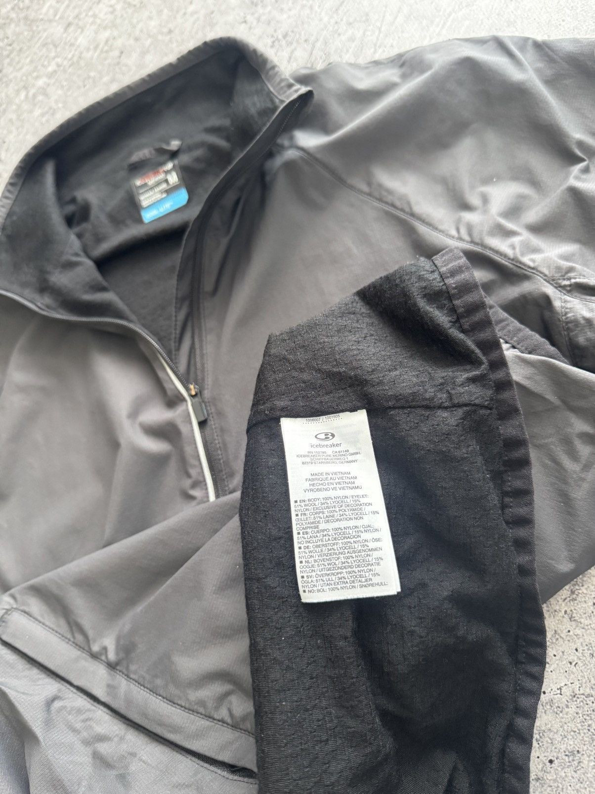 Icebreaker Icebreaker GT Merino Jacket Women Gray Full Zip Lightweight Size M / US 6-8 / IT 42-44 - 9 Thumbnail