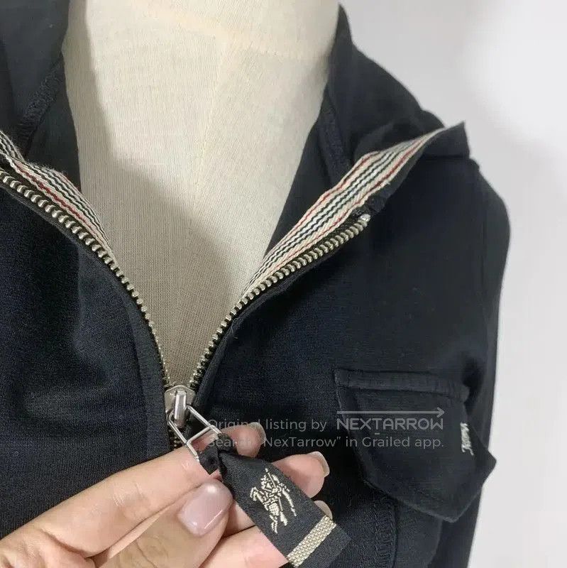 Burberry Burberry Black Cotton Long Sleeve Cardigan. Size M / US 6-8 / IT 42-44 - 3 Thumbnail