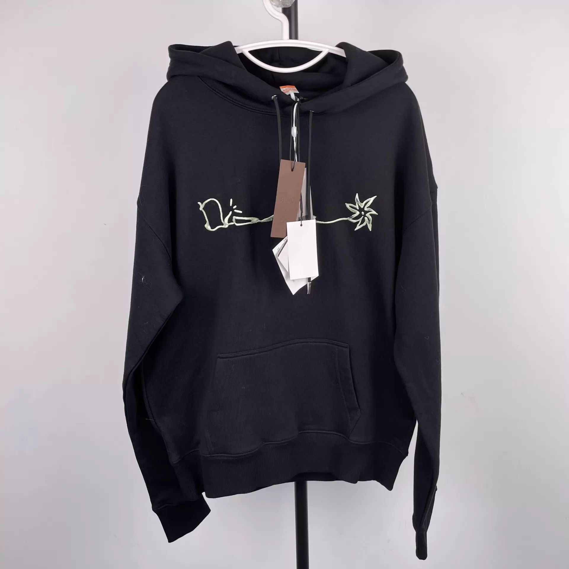 Dior Dior Black Fleece Hooded Oversize Sporty Pullover S Size US S / EU 44-46 / 1 - 1 Thumbnail