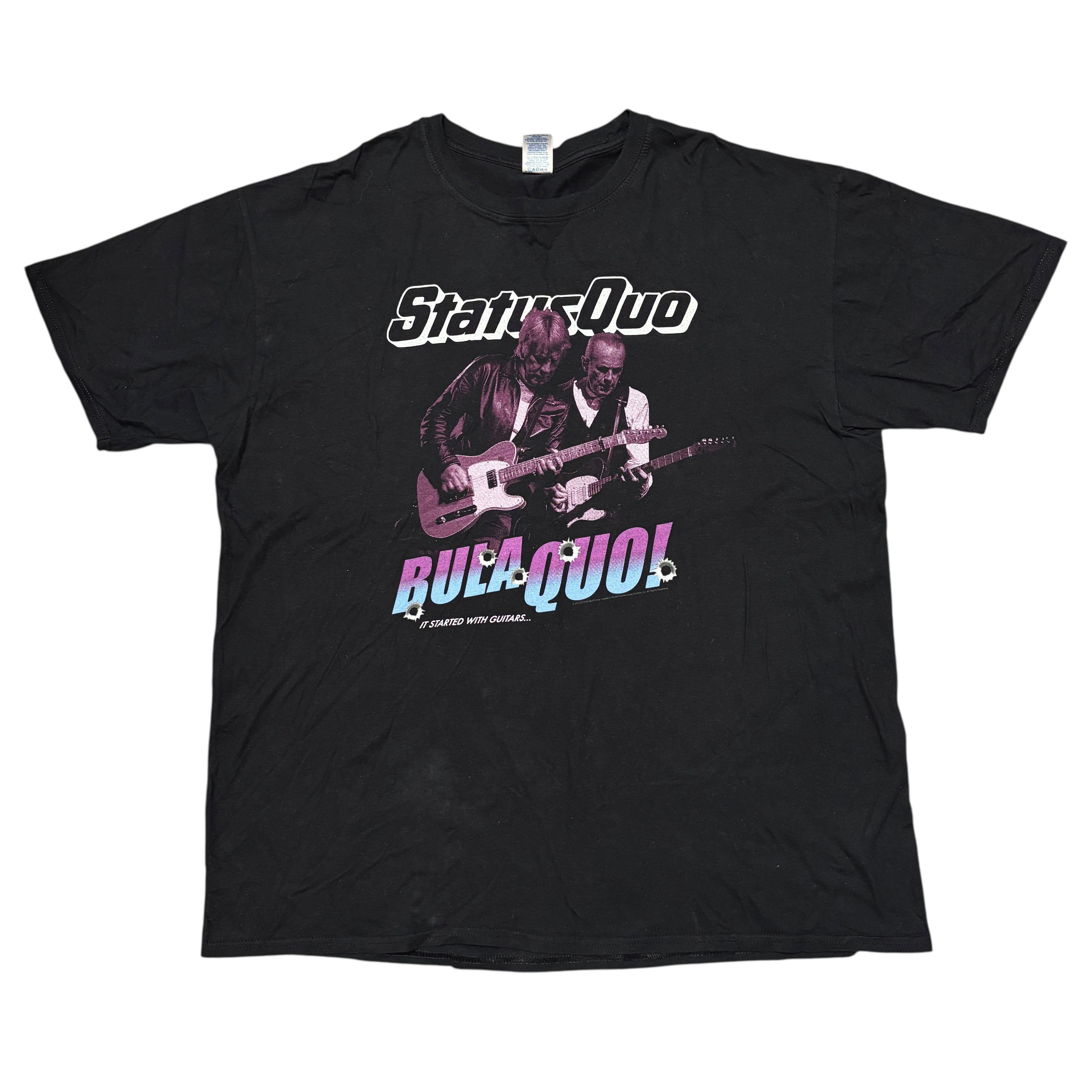 Band Tees × Vintage Status Quo Shirt Vintage Band Tees Bon Jovi Aerosmith Size US XXL / EU 58 / 5 - 1 Thumbnail
