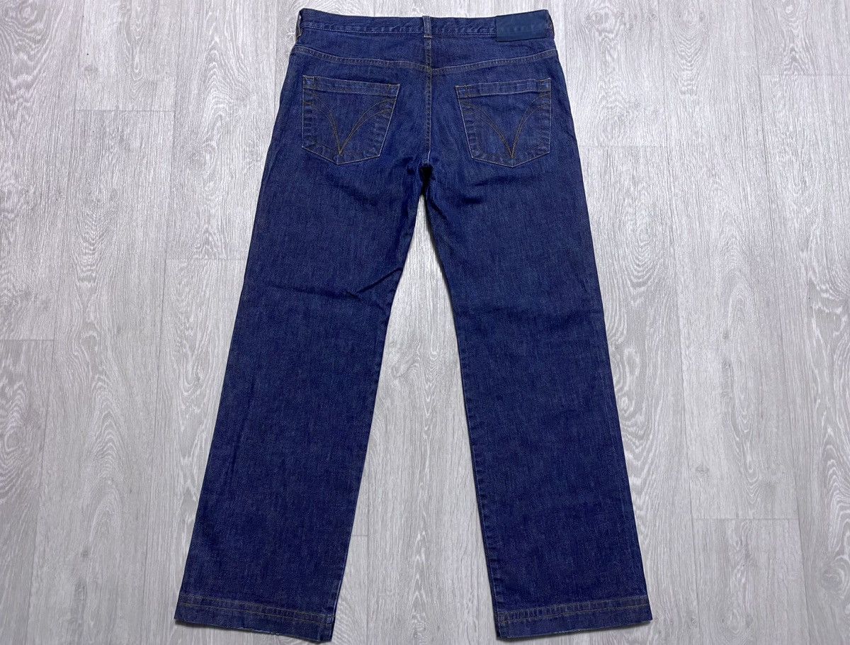 Versace Vintage Gianni Versace Sport Straight Cotton Navy Jean Denim Size US 34 / EU 50 - 4 Thumbnail