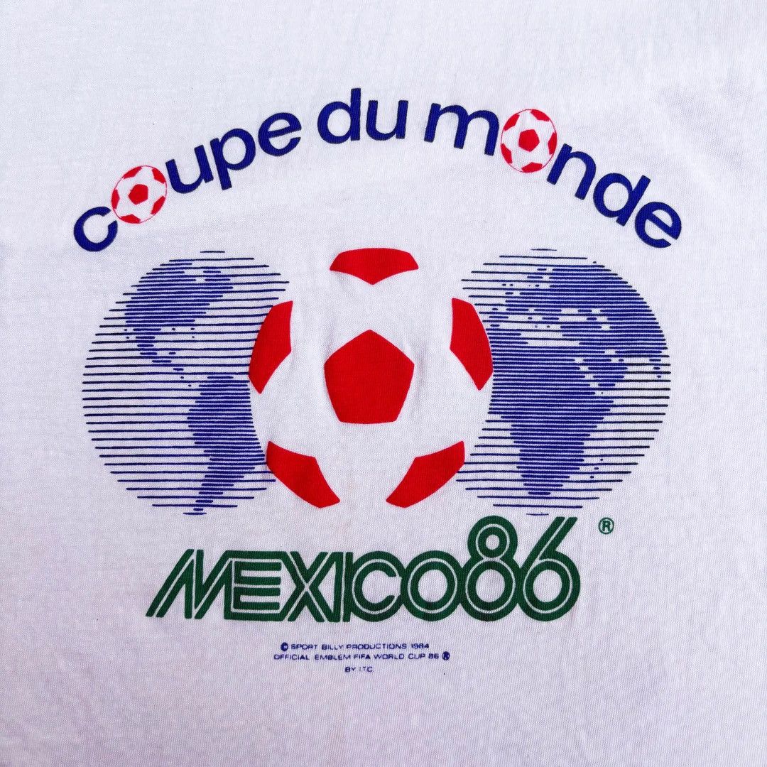 Vintage Mexico World Cup 1986 86 80s Vintage Soccer Football T-Shirt Size US M / EU 48-50 / 2 - 2 Thumbnail