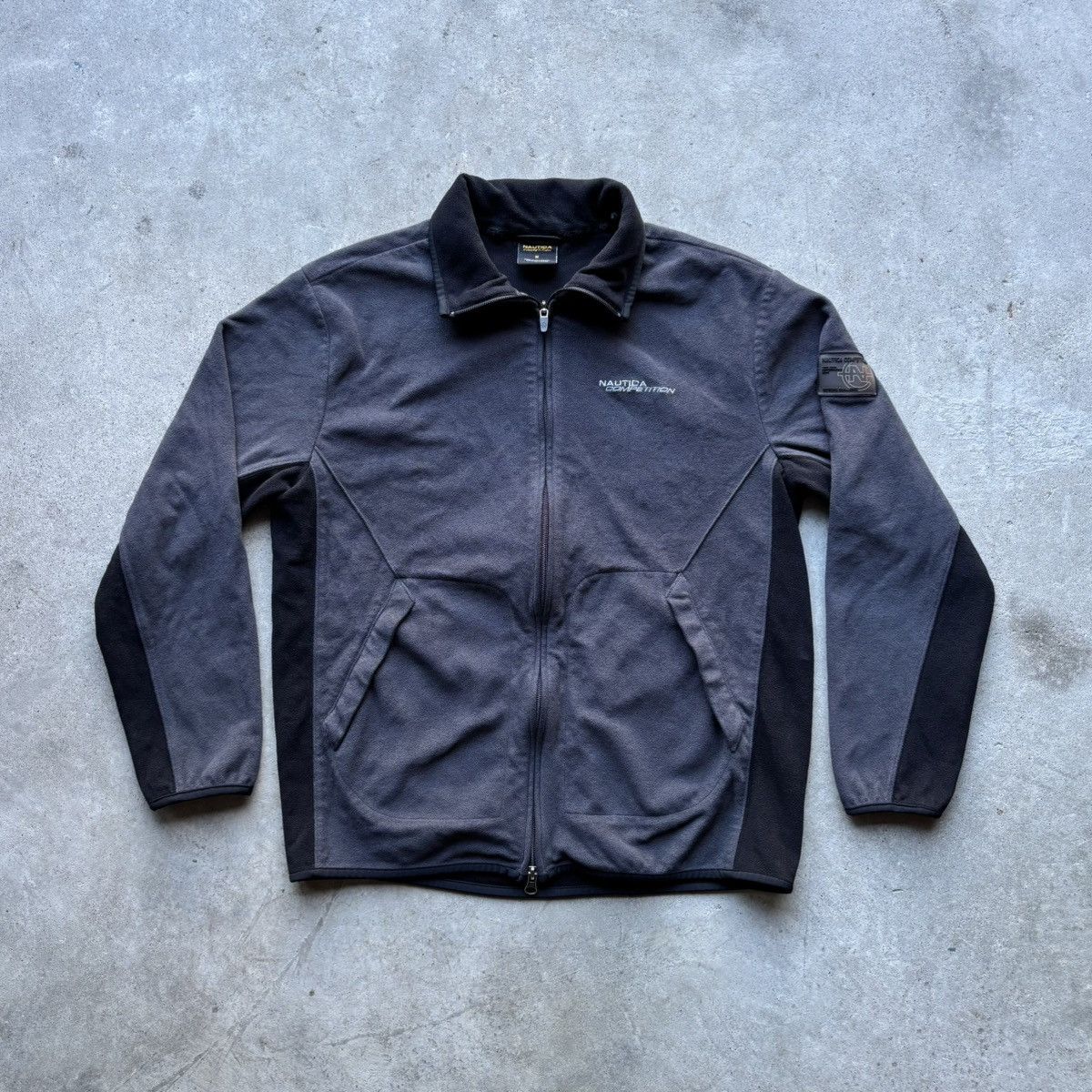 Nautica × Vintage vintage Y2K NAUTICA COMPETITION Zip-up Patch Fleece Jacket Size US M / EU 48-50 / 2 - 4 Thumbnail