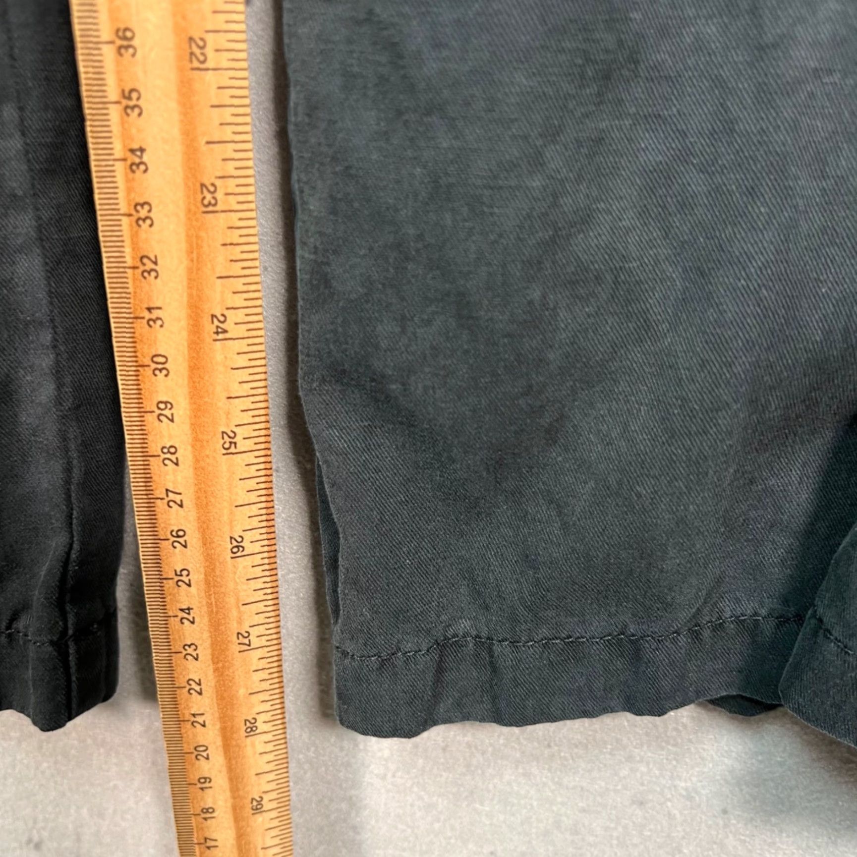 Madewell Madewell Pants Side Pleated Wide-Leg Linen Lyocell Blend Black 6 Womens Wide-Leg Pockets Dress Pants Style Preppy Casual Size 28" / US 6 / IT 42 - 7 Thumbnail