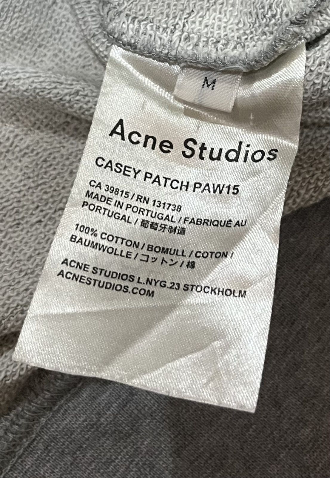 Acne Studios Acne studios face gender equality grey sweatshirt Size US M / EU 48-50 / 2 - 4 Thumbnail