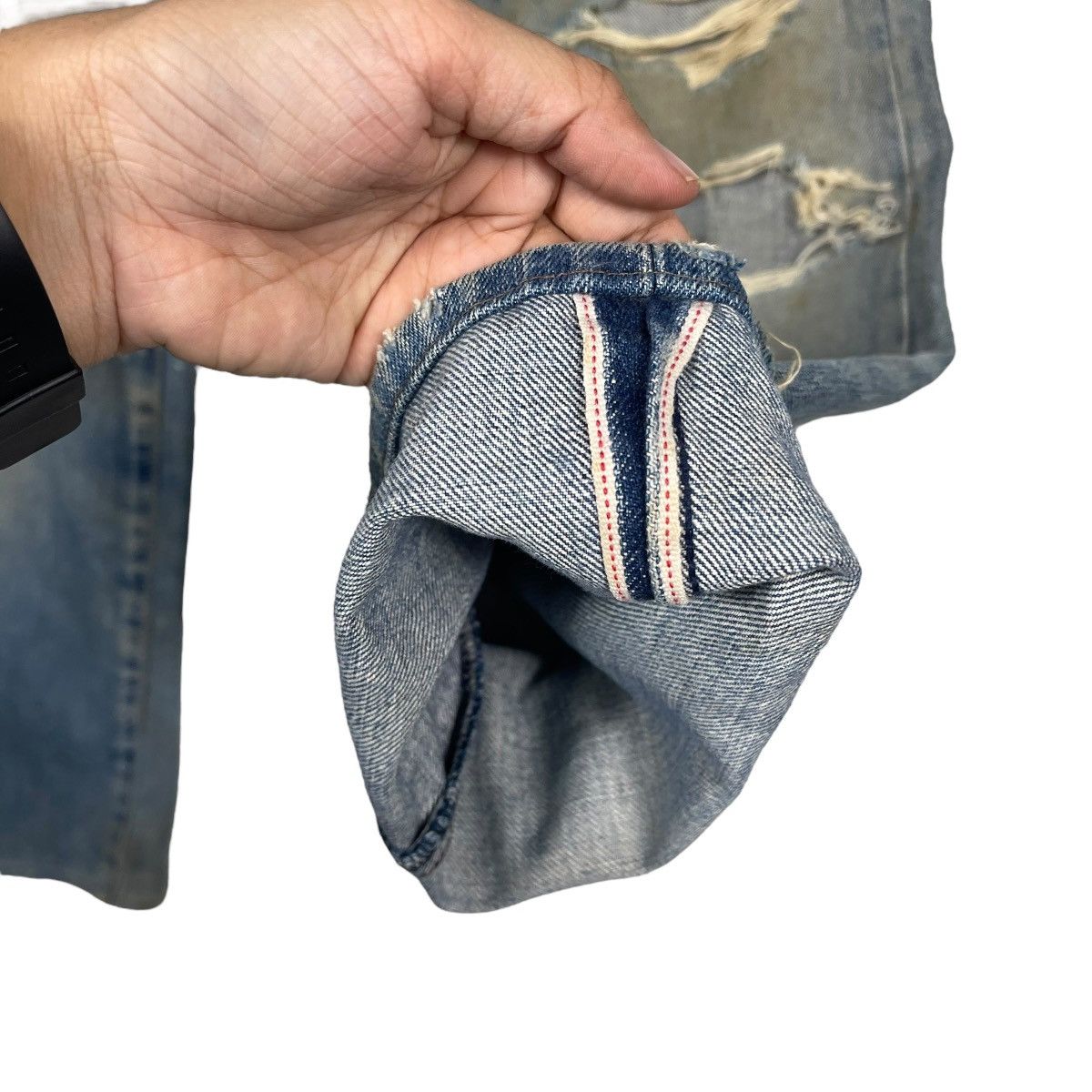 Levi's Vintage Levis Big E Made In Japan Trasher Button Fly Denim Size US 28 / EU 44 - 12 Thumbnail