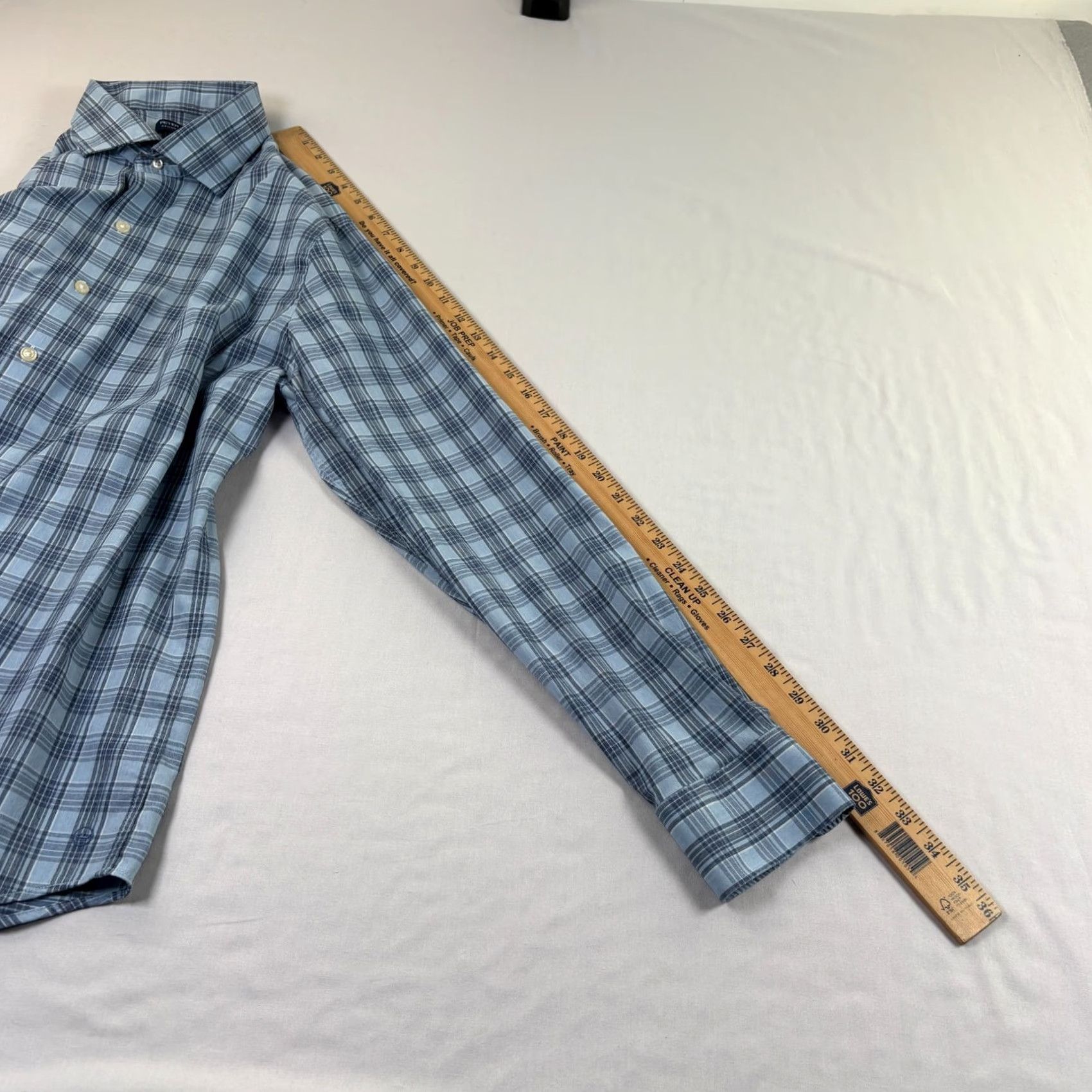 Peter Millar VINTAGE Peter Millar Shirt Mens Large Blue Crown Crafted Button Up Performance Stretch Size US L / EU 52-54 / 3 - 6 Thumbnail