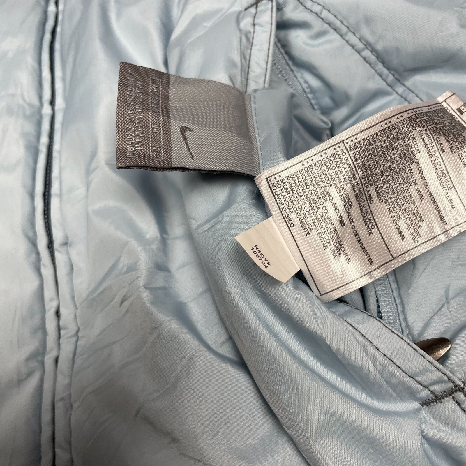 Nike × Vintage Nike Women's Blue Swoosh Full Zip Puffer Vest Medium (8-10) Size M / US 6-8 / IT 42-44 - 8 Thumbnail