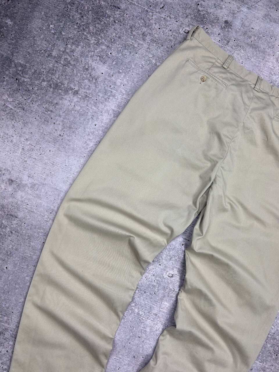 Polo Ralph Lauren × Vintage Vintage Polo Ralph Lauren Y2K Style Gordon Chino Beige Pants Size US 38 / EU 54 - 19 Thumbnail