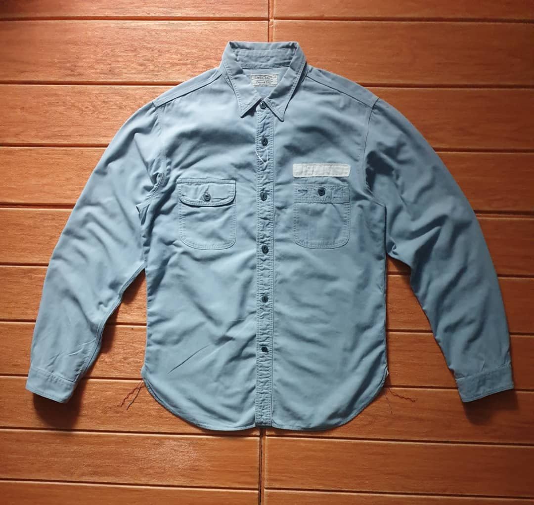 Japanese Brand 💥HOMESTEAD & CO By Journal Standard Selvedge Chambray Shirt Size US M / EU 48-50 / 2 - 1 Thumbnail