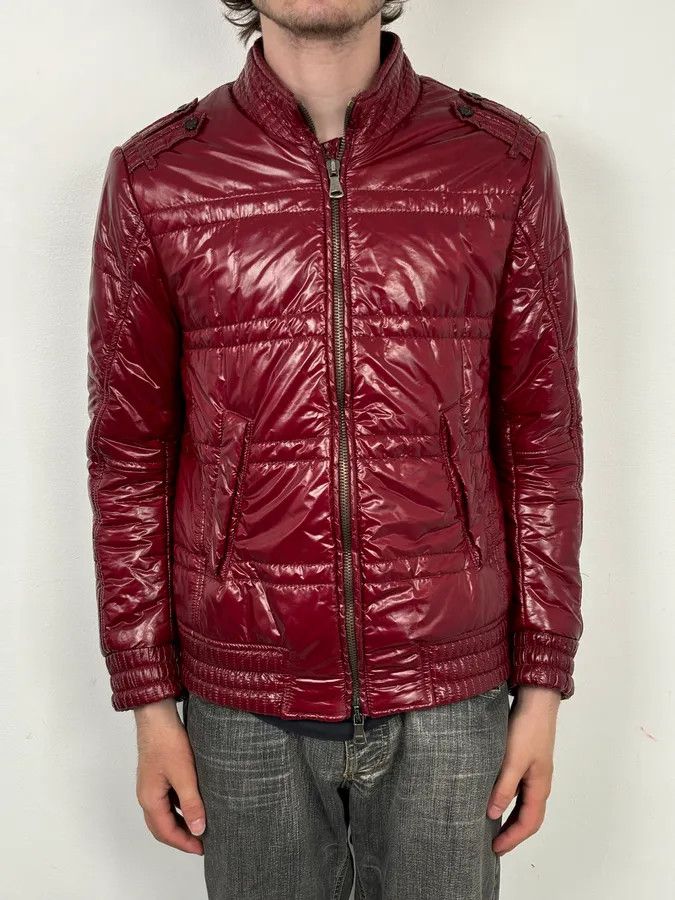 Daniele Alessandrini Daniele Alessandrini Bordeaux Nylon Quilted Jacket Size US S / EU 44-46 / 1 - 2 Thumbnail