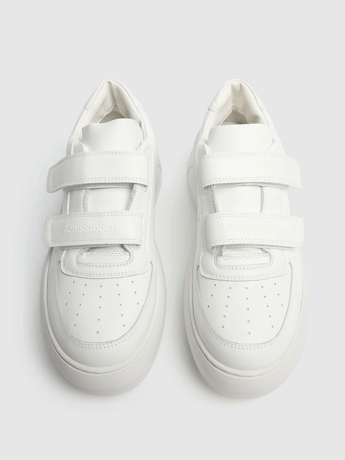 Acne Studios ACNE STUDIOS Steffey White Strap Platform Sneakers Size US 9 / IT 39 - 2 Thumbnail