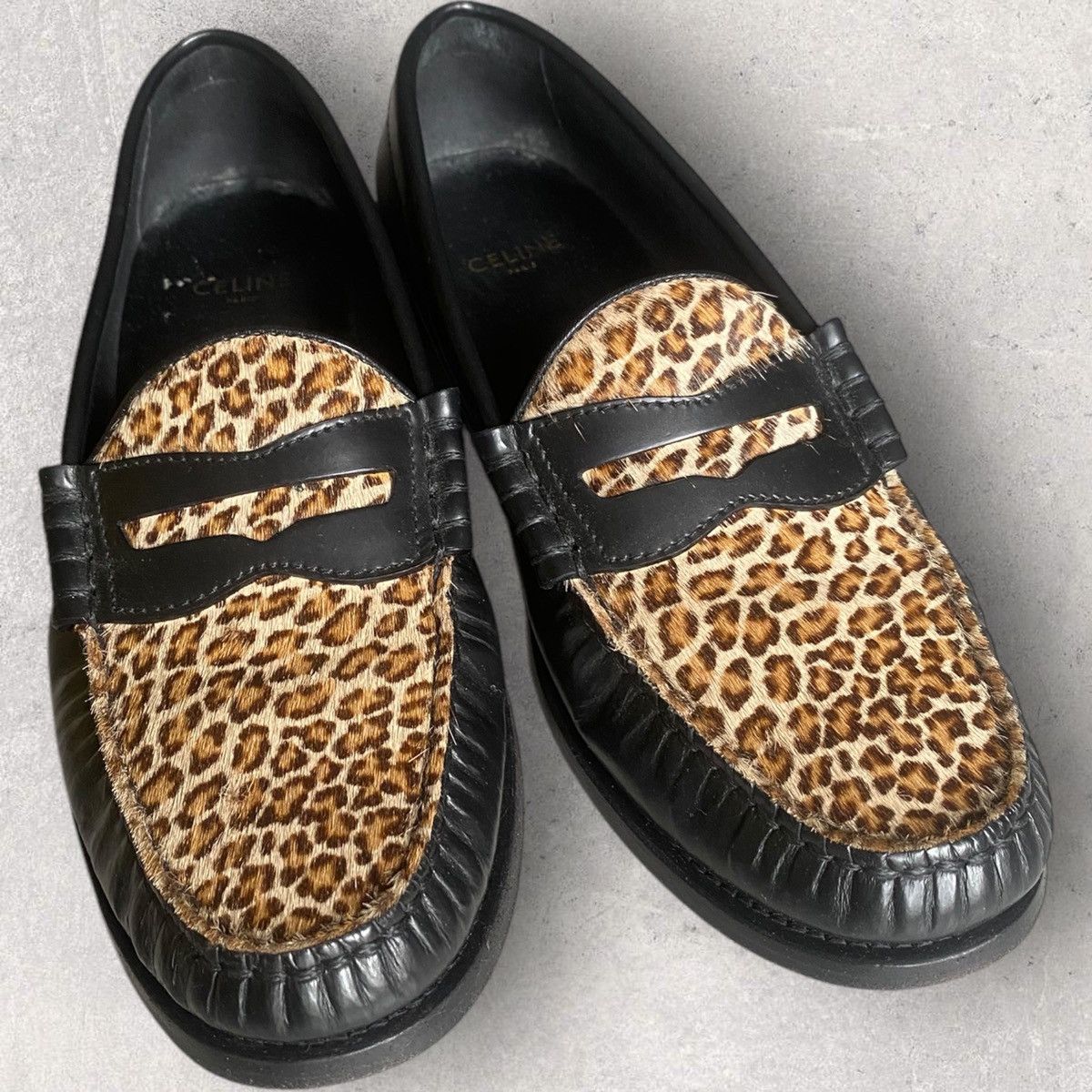 Celine × Hedi Slimane Celine Leopard LOAFERS MOCCASINS Size US 6.5 / IT 36.5 - 1 Thumbnail