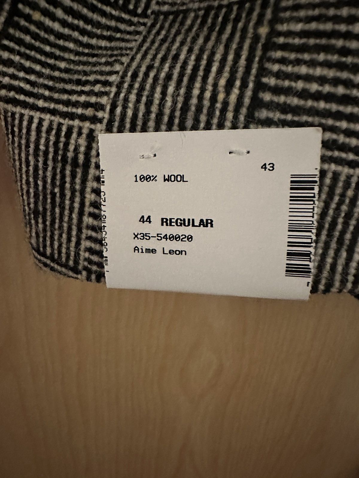 Aime Leon Dore Aime Leon Dore Wool Basketweave Sport Cost Size 44R - 3 Thumbnail