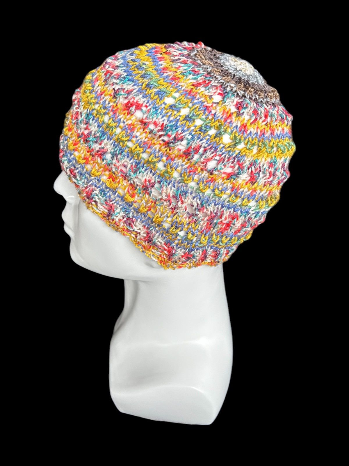 Japanese Brand × Kapital × Vintage Hippies Style Crochet knitted Handmade Beanie Hats Size ONE SIZE - 1 Thumbnail
