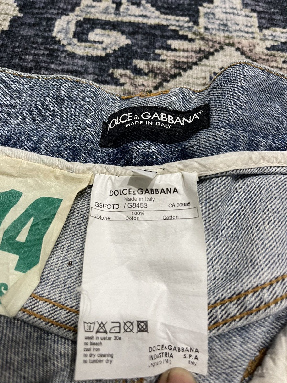 Dolce & Gabbana Vintage Dolce & Gabbana D&G Luxury Designer Metal Logo Denim Size US 34 / EU 50 - 15 Thumbnail