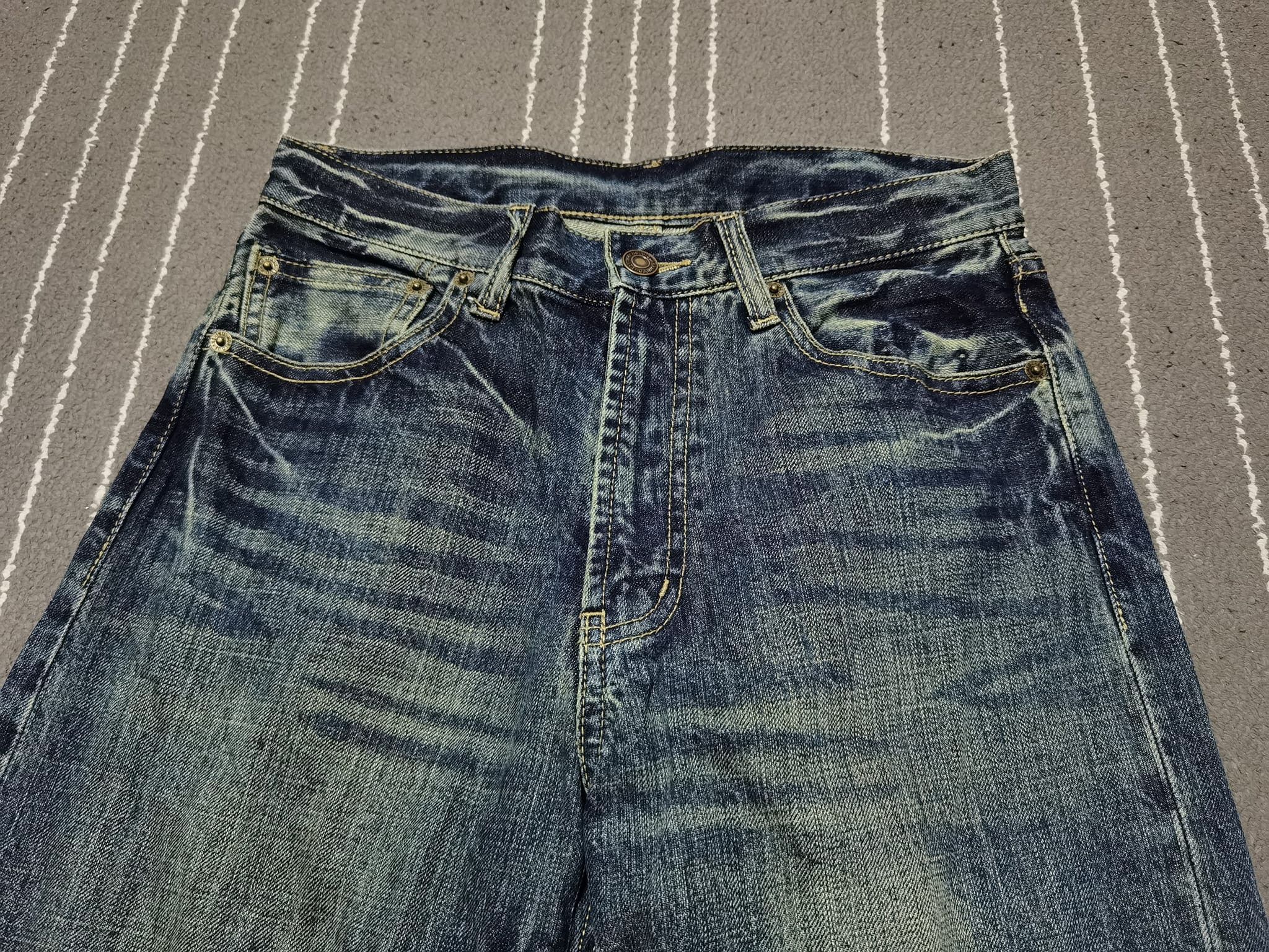 Japanese Brand Wagara raijin and fujin denim w27 2121 Size US 27 - 8 Thumbnail