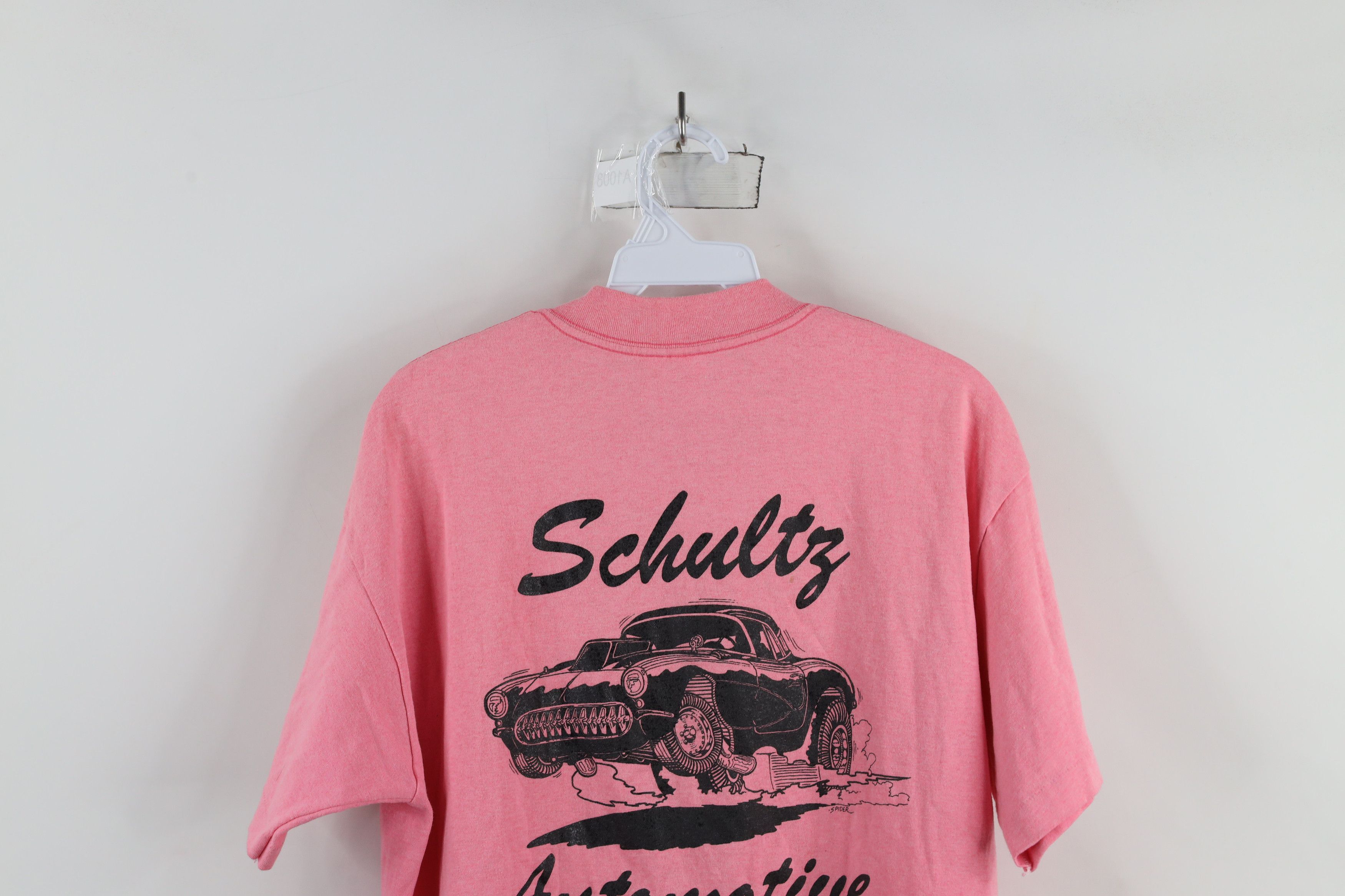 Vintage Vintage 90s Spell Schultz Automotive Muscle Car T-Shirt USA Size US XL / EU 56 / 4 - 15 Thumbnail