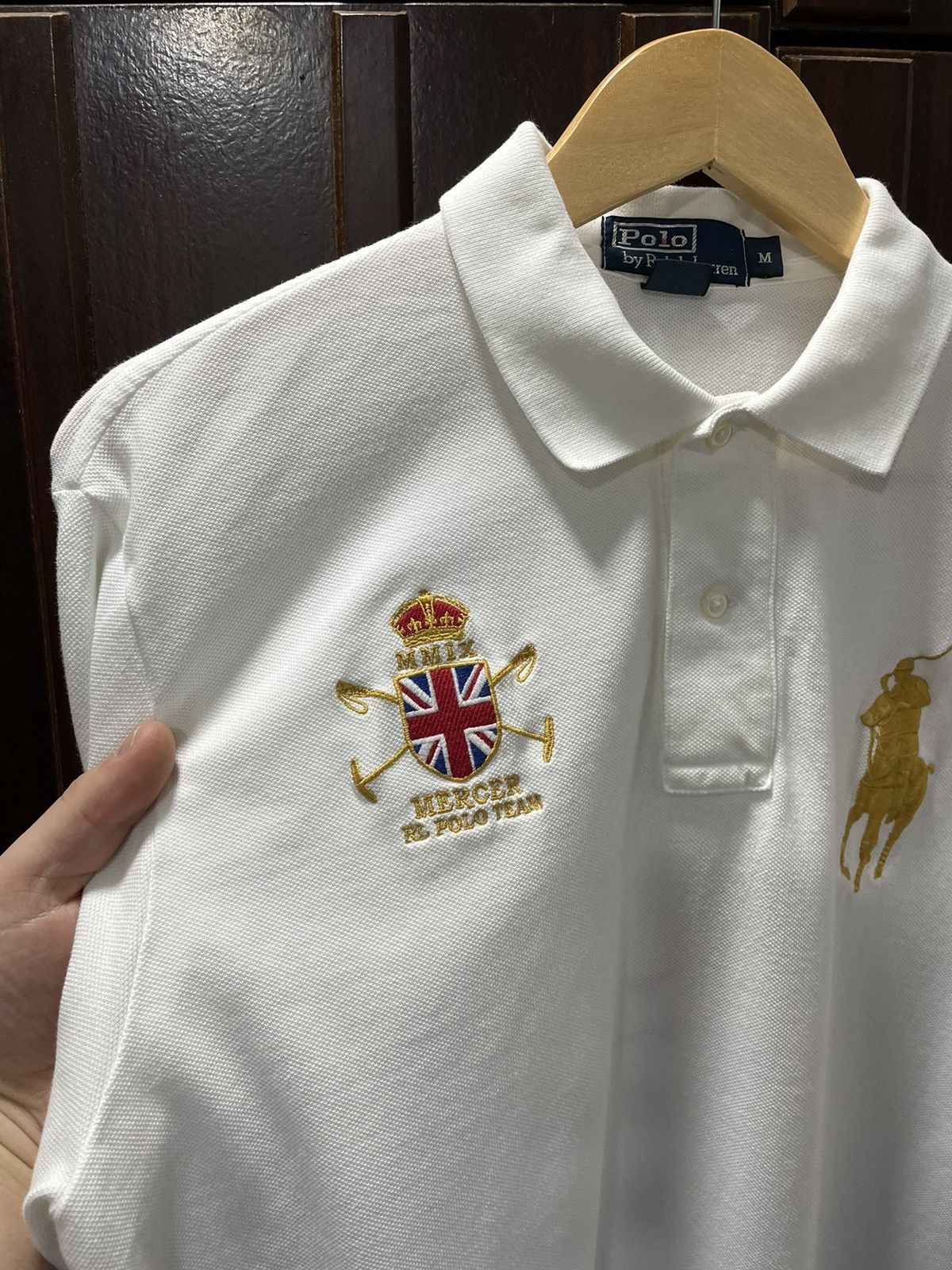 Polo Ralph Lauren Vintage Polo Ralph Lauren Mercer Club Polo Shirt Size US L / EU 52-54 / 3 - 3 Thumbnail