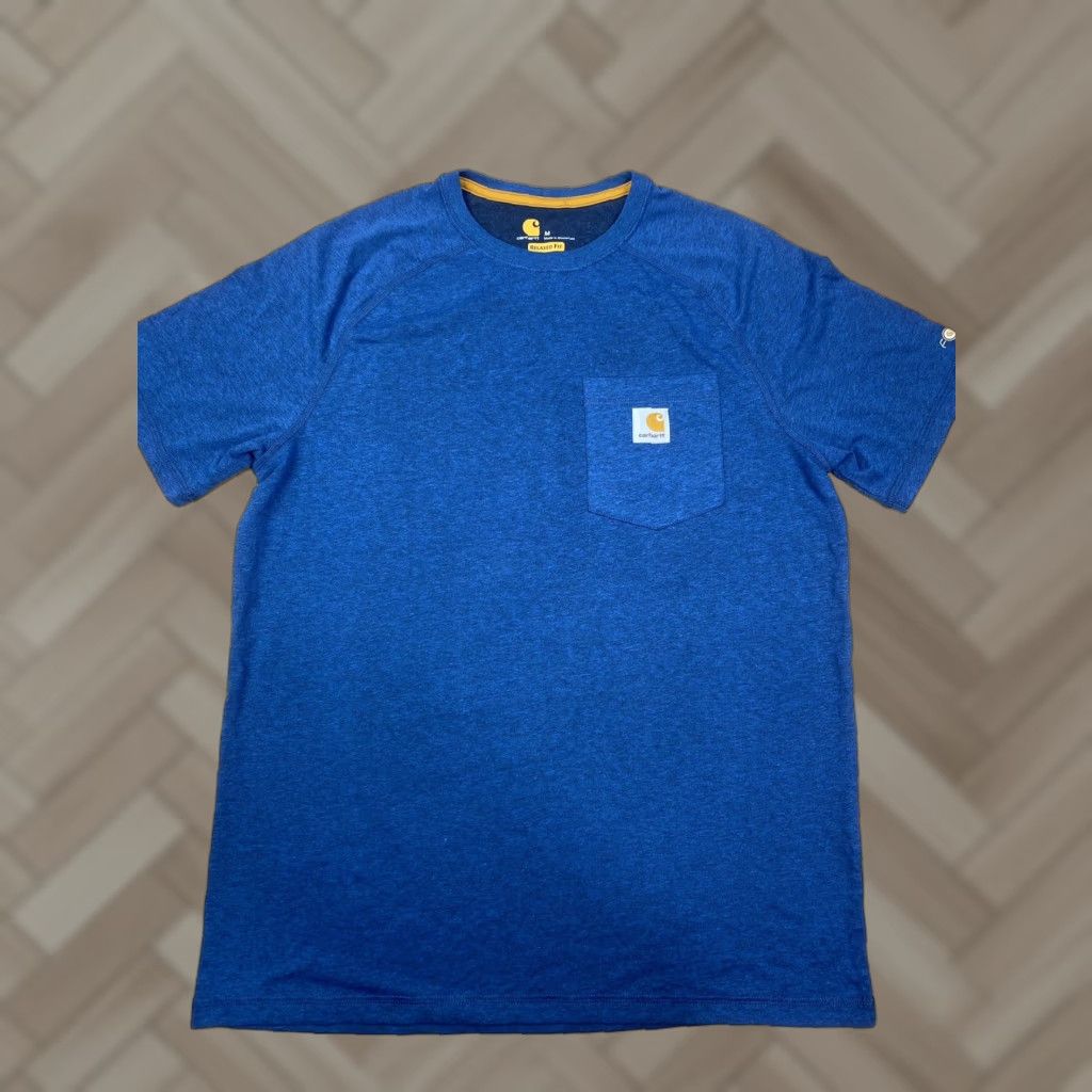 Carhartt Carhartt Graphic T Shirt M Heather Blue Short Sleeve Crew Neck Mens Size US M / EU 48-50 / 2 - 1 Thumbnail