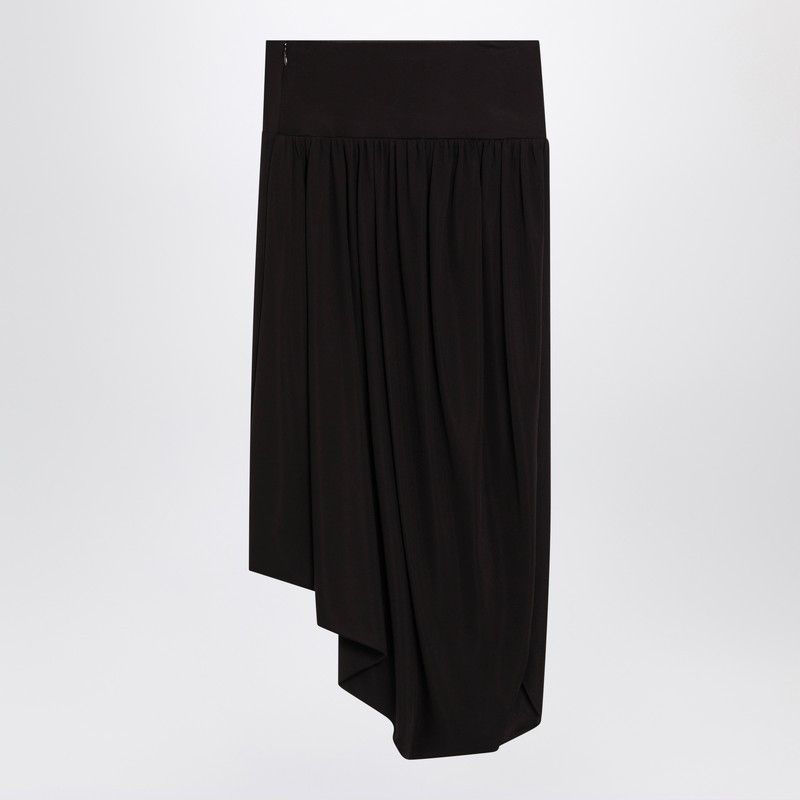 Alaia Alaia Ebony Brown Fluid Jersey Skirt Size 28" / US 6 / IT 42 - 1 Thumbnail