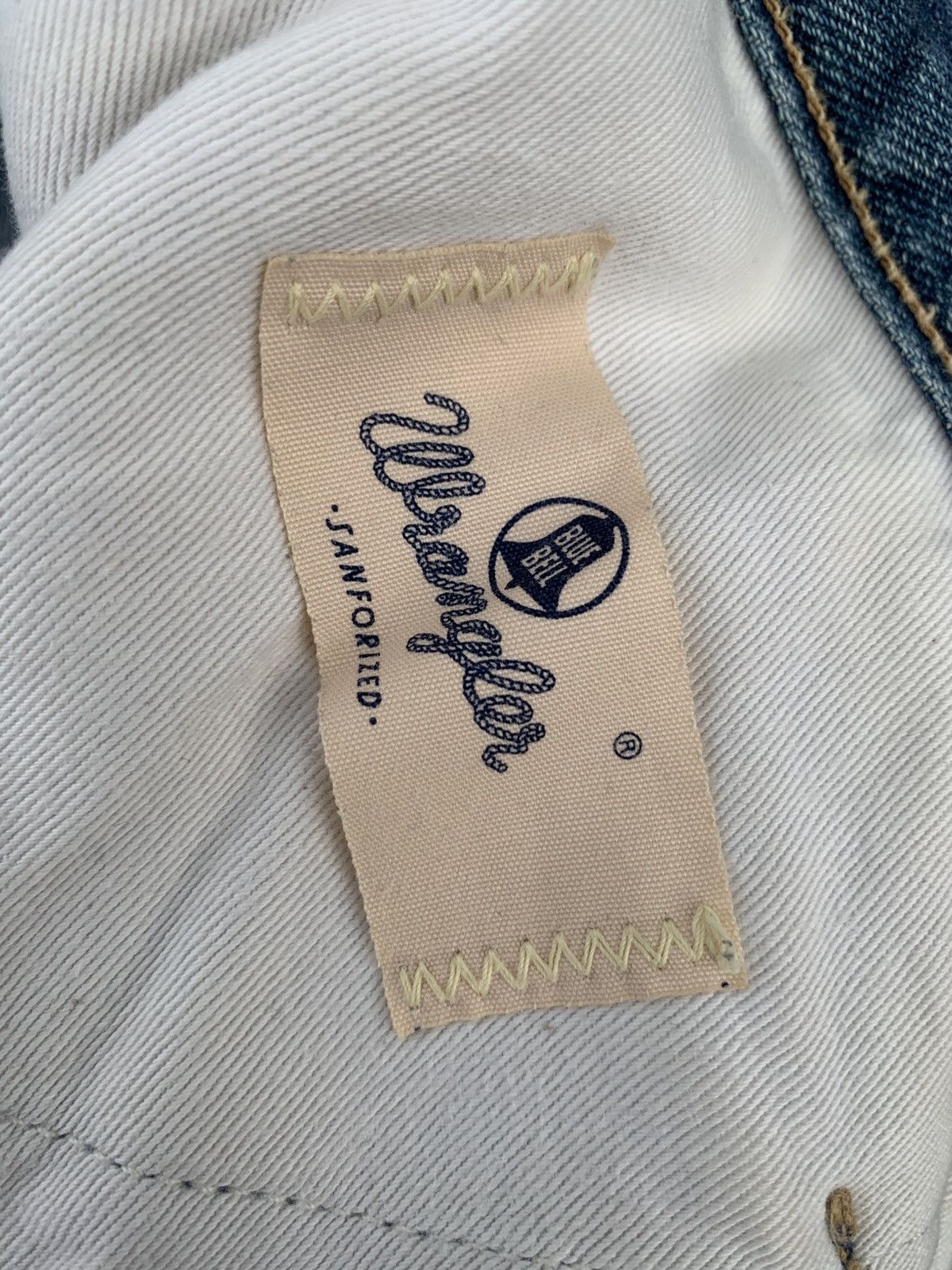 Wrangler VINTAGE WRANGLER BLUE BELL SELVEDGE FADED DISTRESSED DENIM Size US 31 - 23 Thumbnail