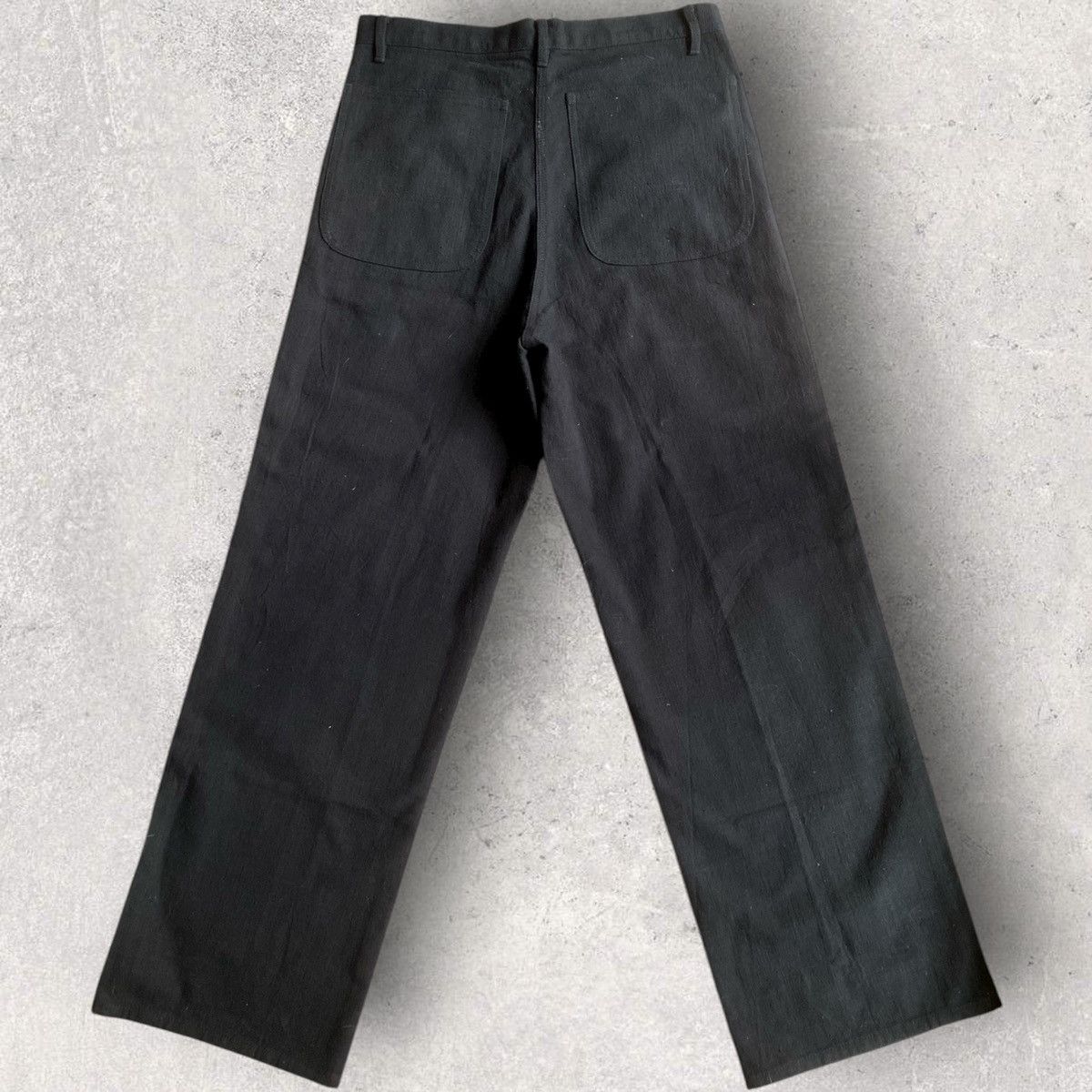 Comme des Garcons Homme Plus Vintage 1997 Woven Cotton Wide Leg Pants Size US 32 / EU 48 - 4 Thumbnail