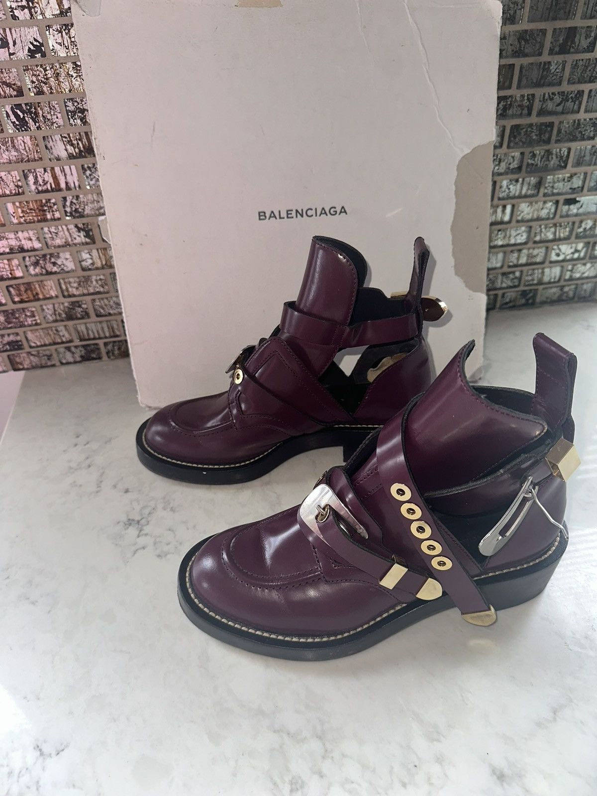 Balenciaga BALENCIAGA - CEINTURE ANKLE BOOTS Size 8 Size US 8 / IT 38 - 12 Thumbnail