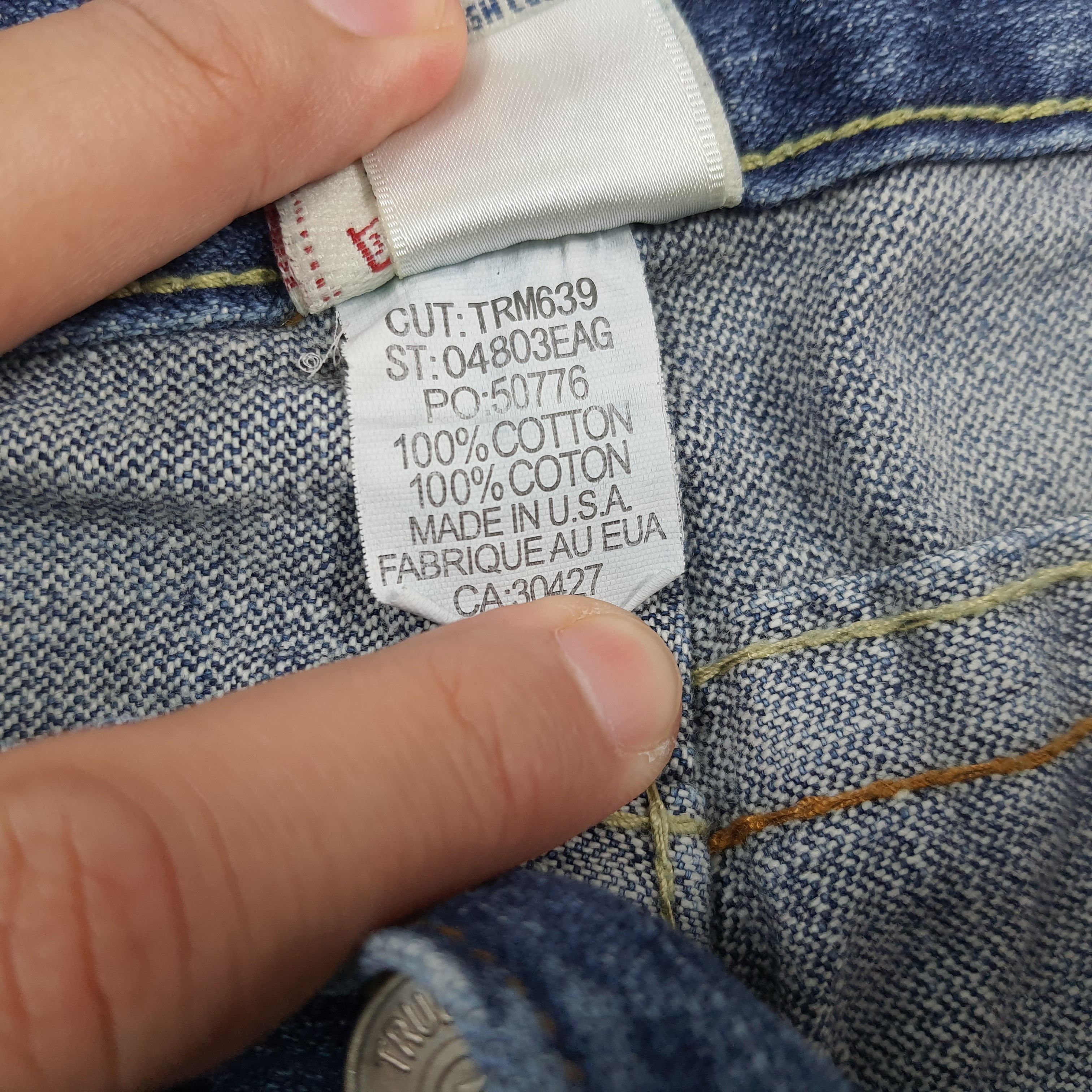True Religion Rare True Religion Joey World Tour Embroidery Jeans C297N15 Size US 33 - 10 Thumbnail
