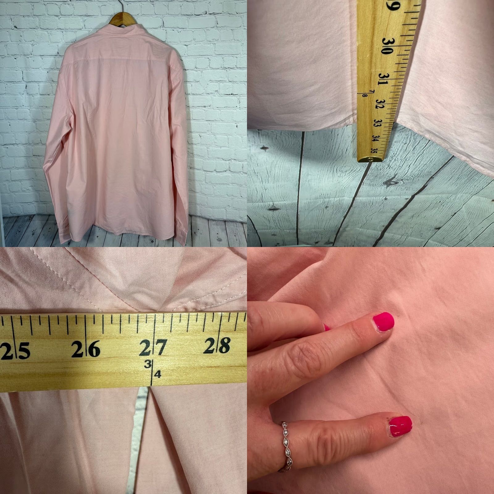 Rodd & Gunn Rodd & Gunn Glenbrook LS SF Shirt Mens 3XLT Pink Cotton Lyocell Button-Up Twill Pocket Embroidered Dog Needlepoint Sports Fit Casual Business Travel Size US XXL / EU 58 / 5 - 8 Thumbnail