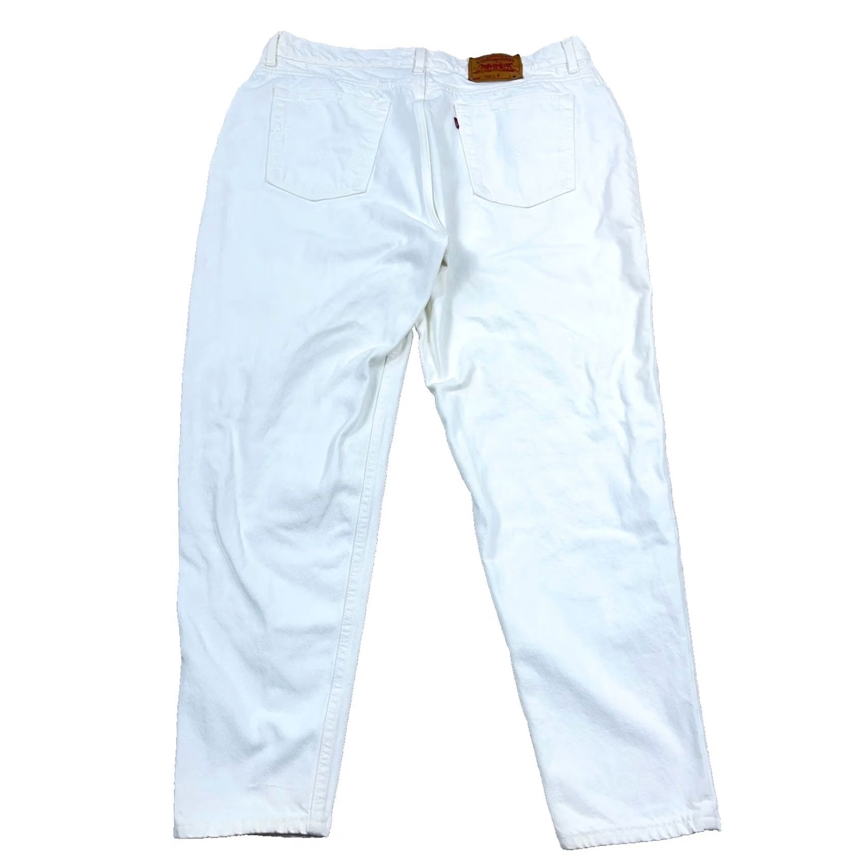 Levi's VINTAGE Levi's 550 Jeans Women 22W Relaxed Tapered 38x29 White Denim Baggy 80s 90s USA Mens Girls Womens Size 40" / US 18 - 2 Thumbnail