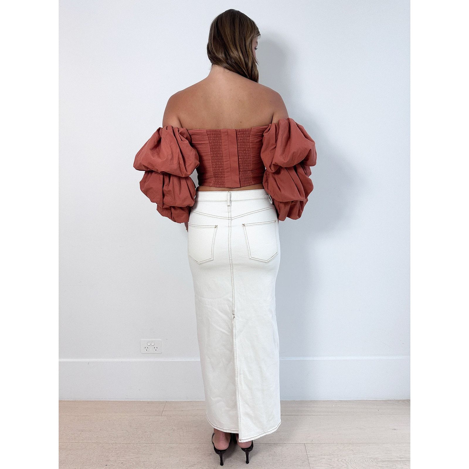 Aje Aje Transcend Puff-Sleeve Top Size S / US 4 / IT 40 - 4 Thumbnail
