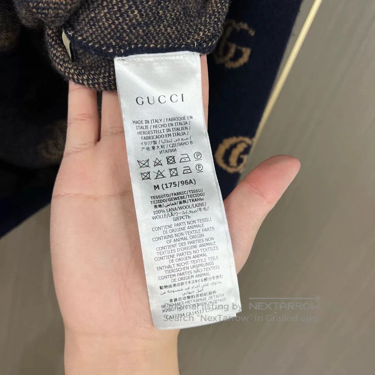 Gucci gucci embroidered gg pattern cardigan size m. Size US M / EU 48-50 / 2 - 6 Thumbnail