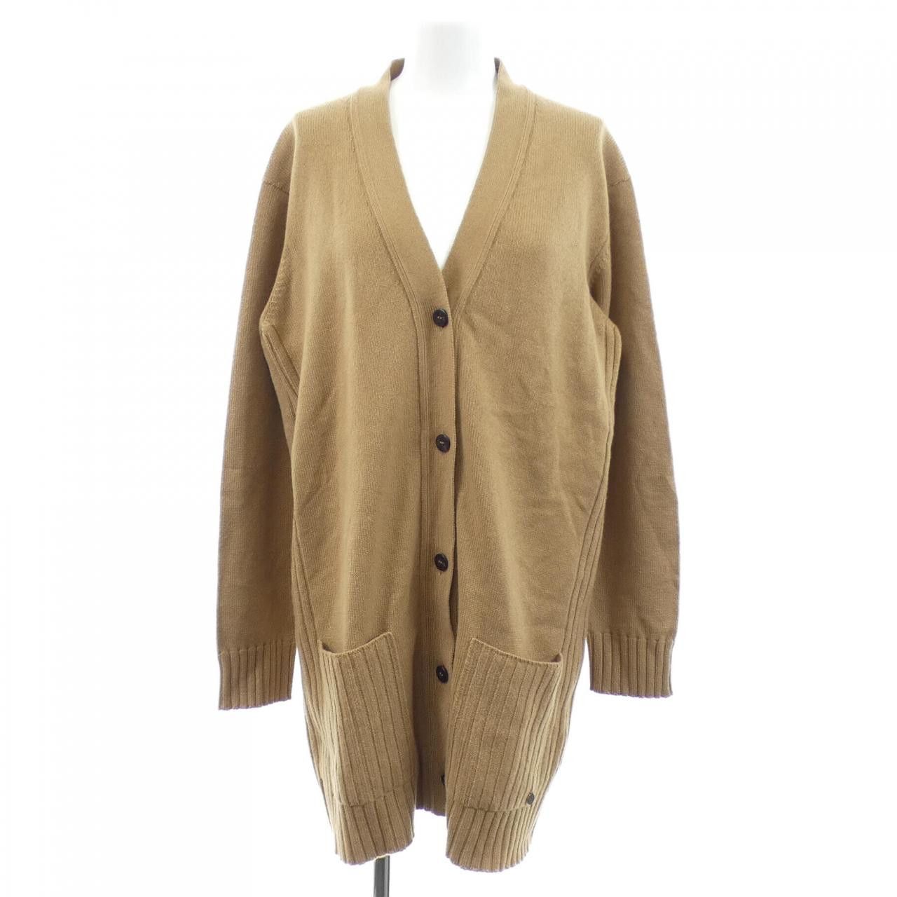 Hermes Hermes Hermes Cashmere Long Cardigan Textile Outerwear DUTY FREE for USA Size ONE SIZE - 1 Thumbnail