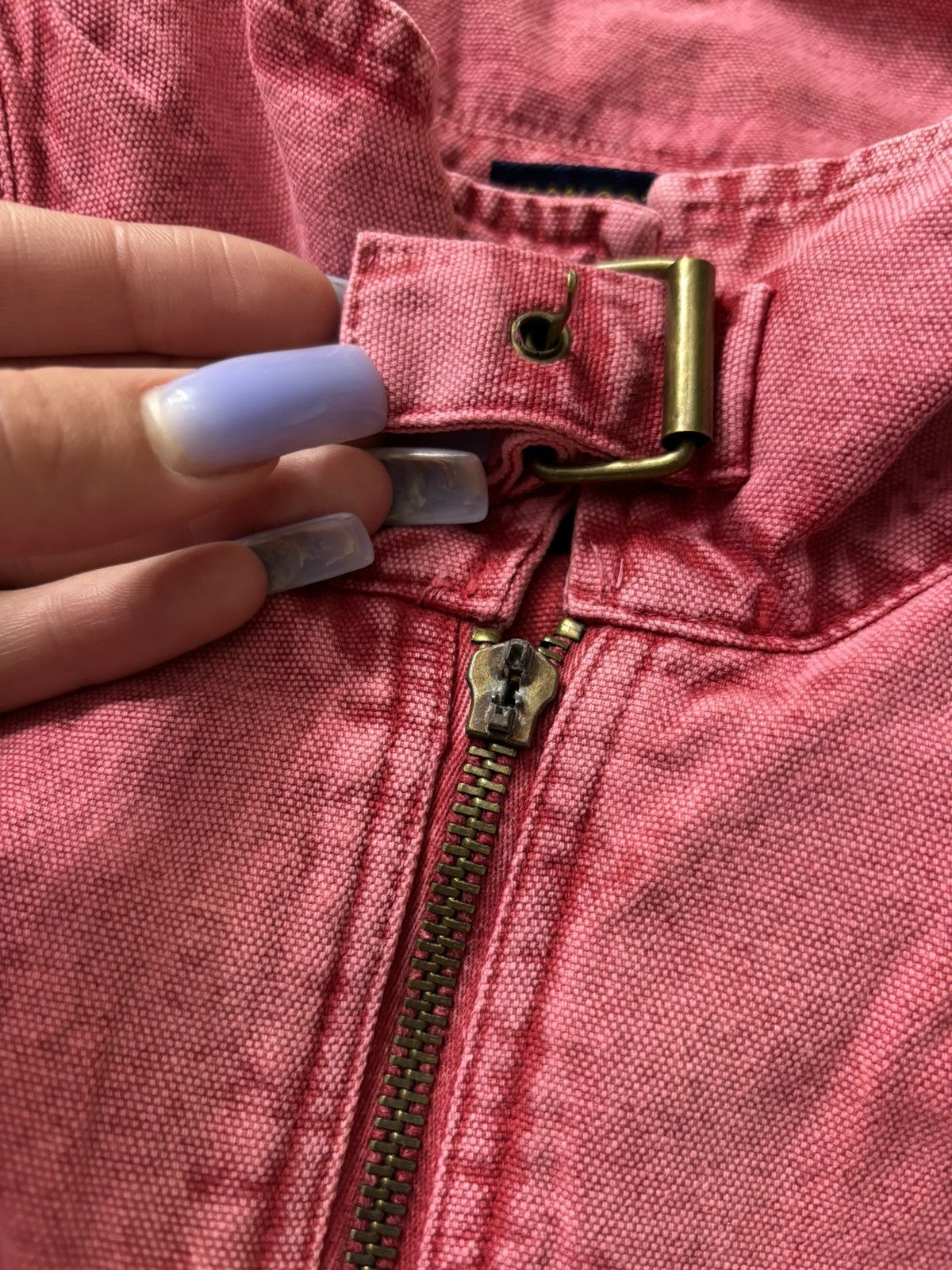 Vintage FADED MULTI-POCKET CROPPED MOTO LONG SLEEVE ZIP SWEATER Size M / US 6-8 / IT 42-44 - 15 Thumbnail