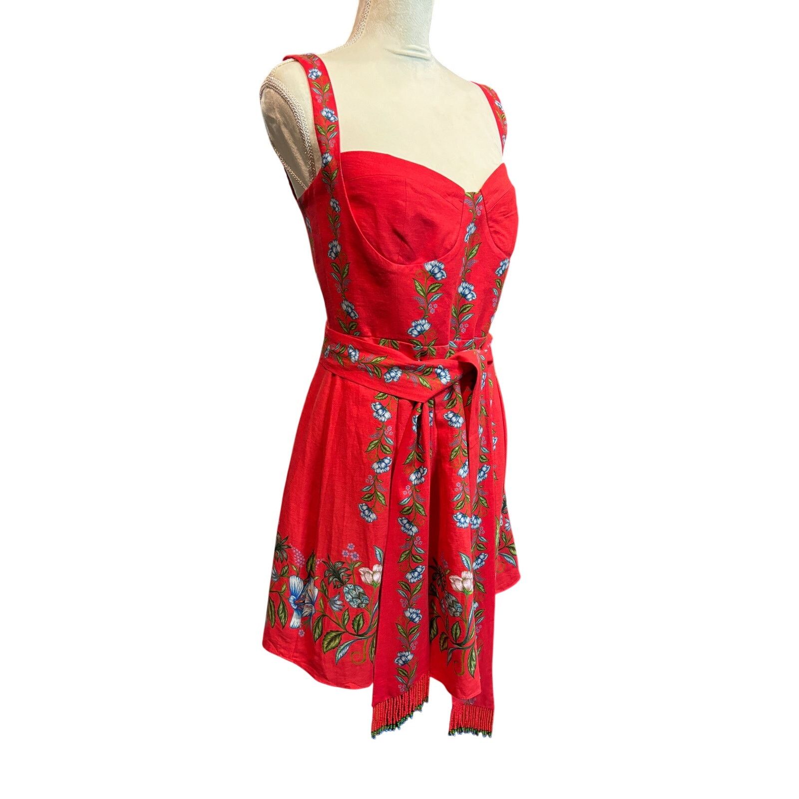 Farm Rio BNWT Farm Rio Sweet Bloom Bouquet Red Mini Dress Size XL Size XL / US 12-14 / IT 48-50 - 4 Thumbnail