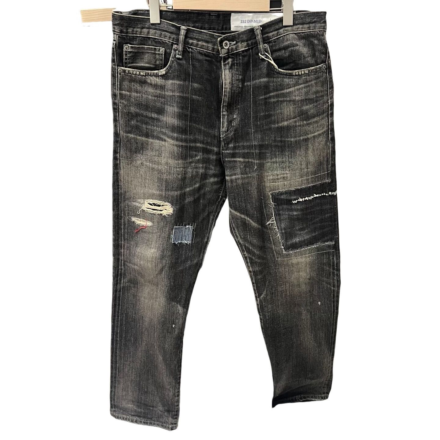 Neighborhood Neighborhood 232 DP-MID Distressed Denim Jeans Size L Size US 34 / EU 50 - 1 Thumbnail