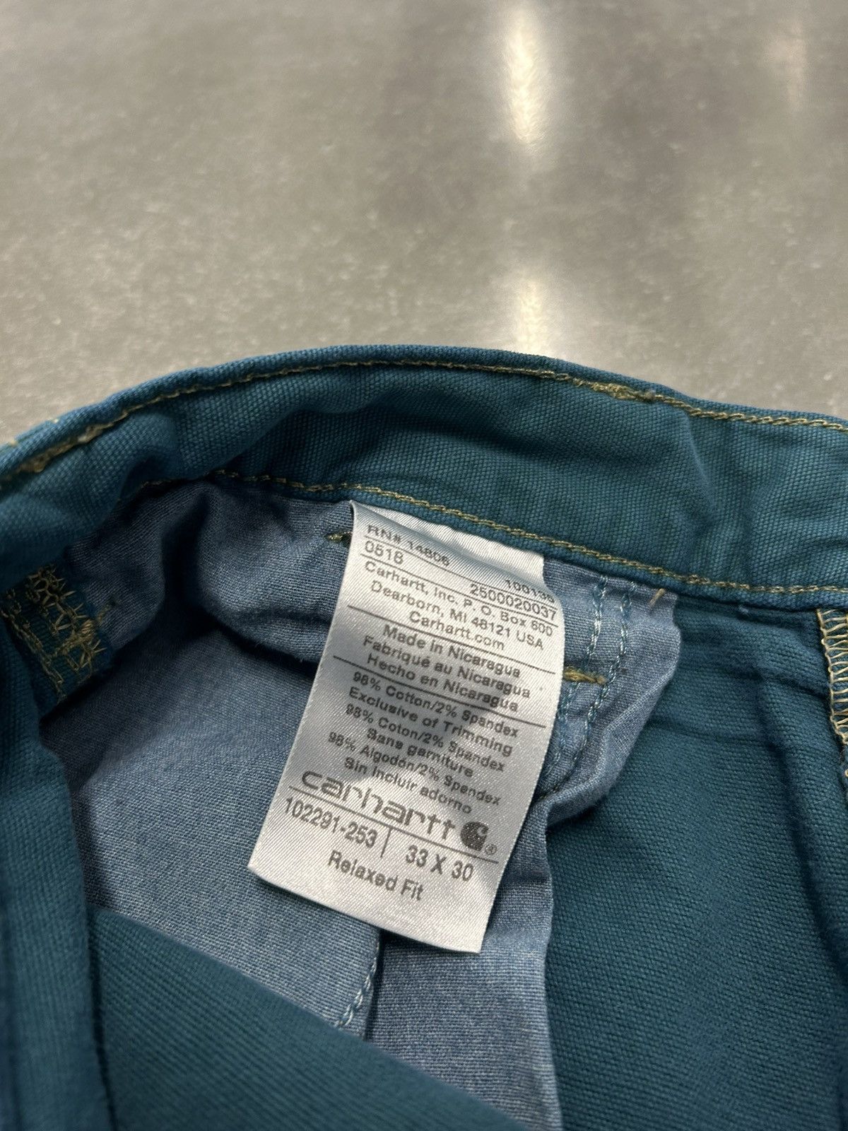Carhartt × Vintage Blue vintage Carhartt pants Size US 33 - 6 Thumbnail