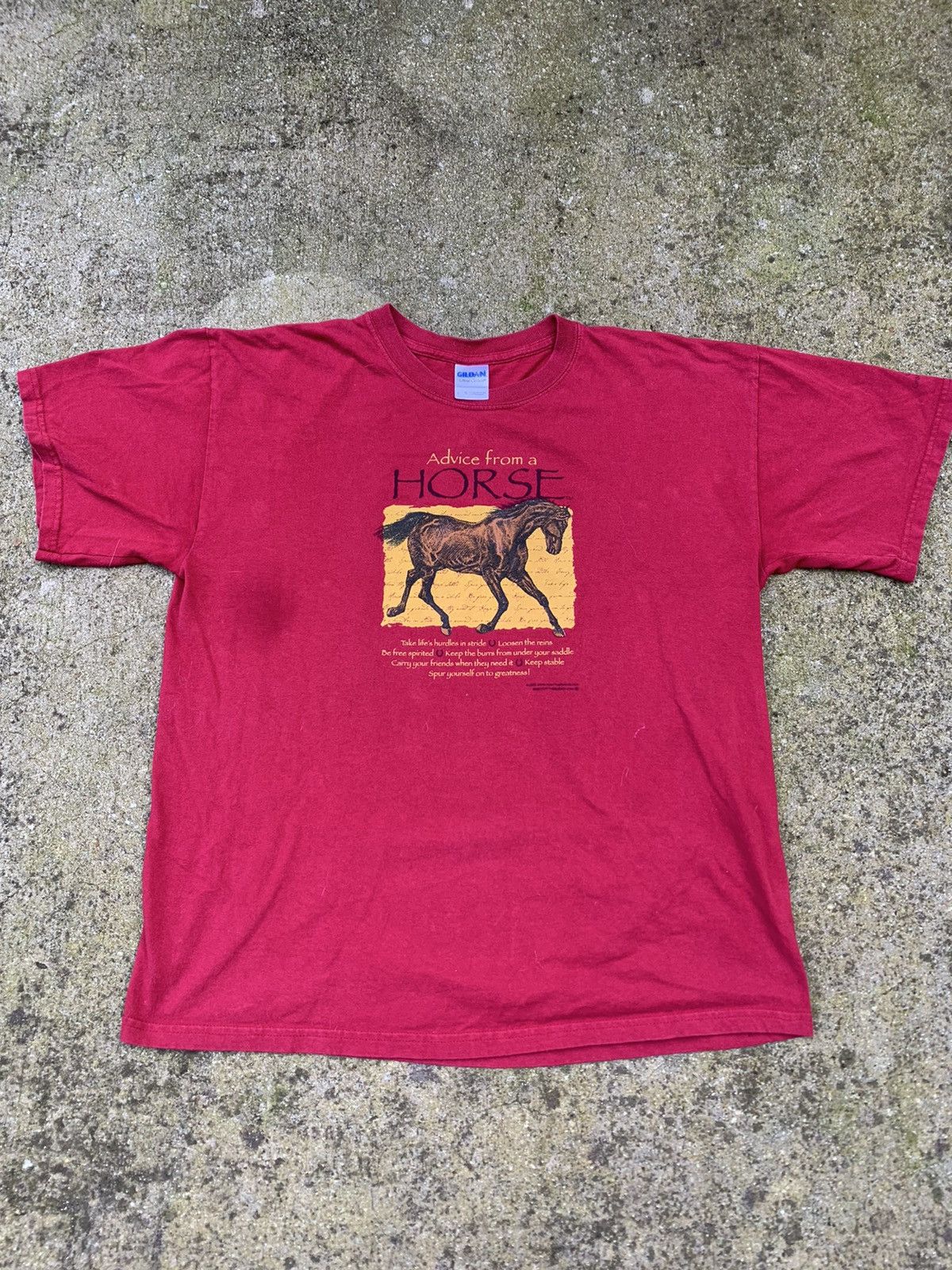 Gildan Vintage Advice from a Horse T Shirt Size US L / EU 52-54 / 3 - 1 Thumbnail