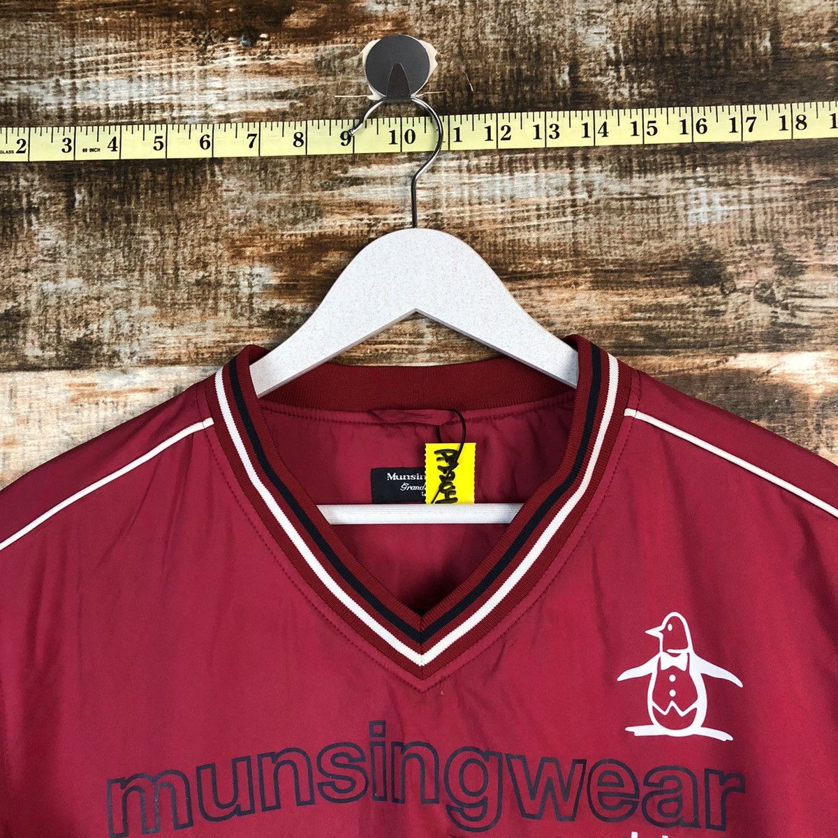Japanese Brand Munsingwear Maroon shirt #A2204 Size US L / EU 52-54 / 3 - 4 Thumbnail