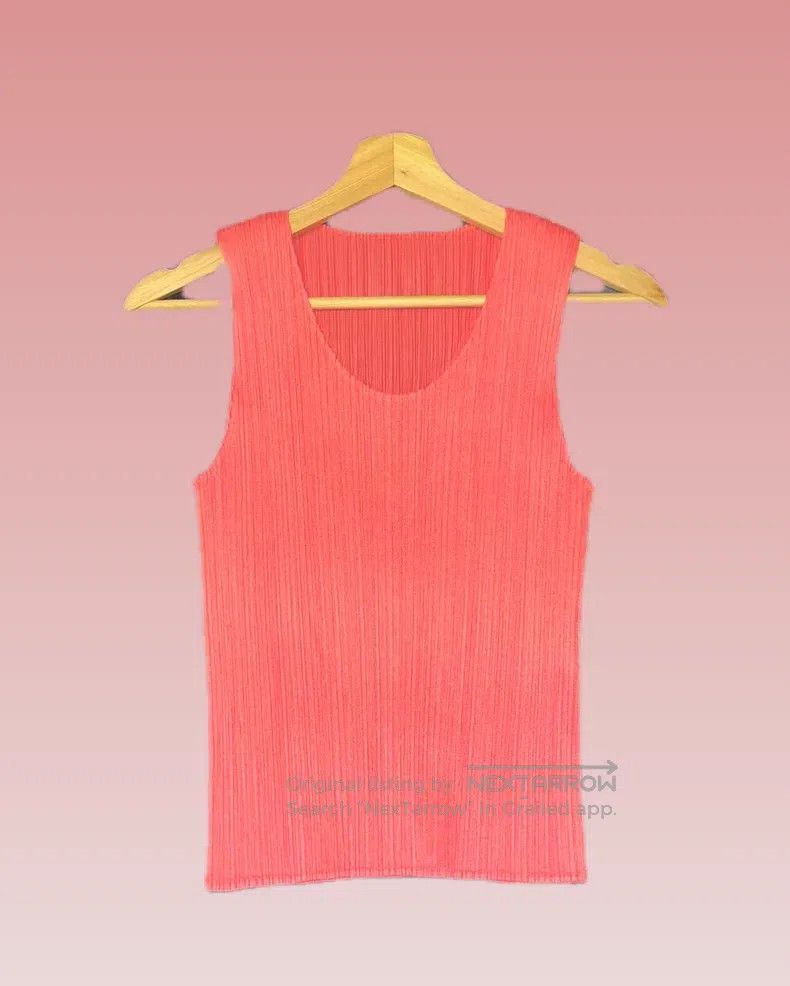 Issey Miyake Issey Miyake Vintage Pink Vest Size XL / US 12-14 / IT 48-50 - 1 Thumbnail