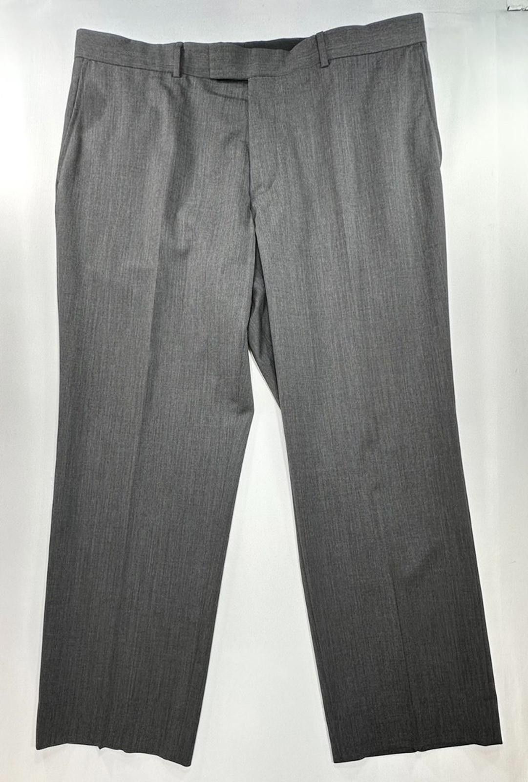 Hugo Boss Hugo Boss Flat Front Dress Pants Gray Mens 42/30 Size US 42 / EU 58 - 1 Thumbnail