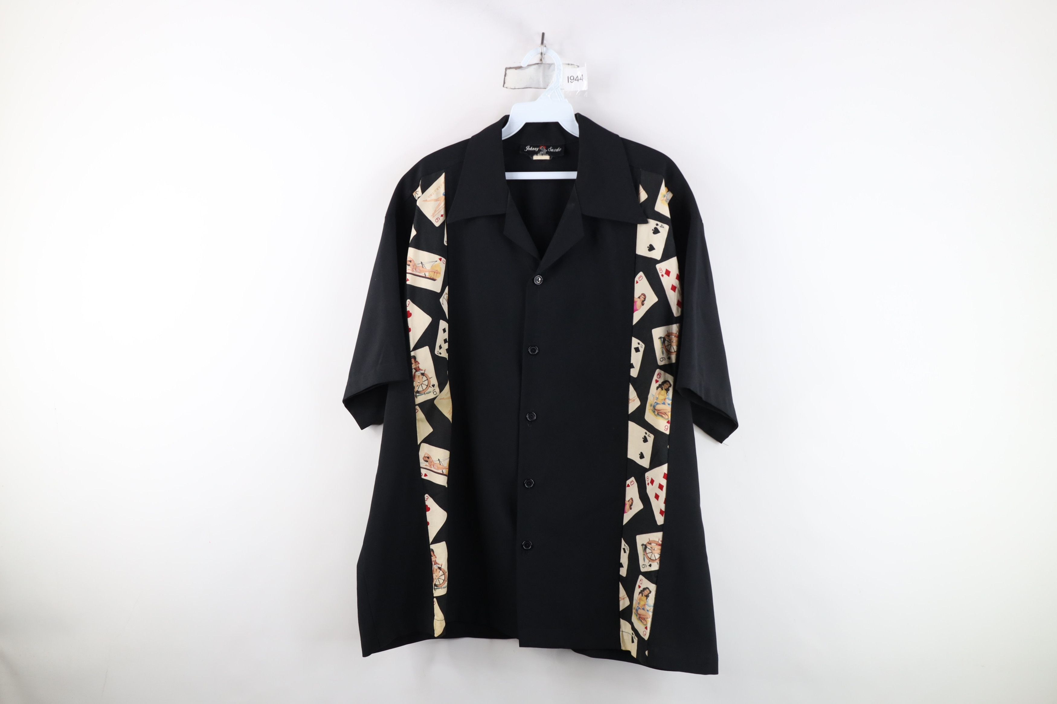 Vintage Vintage 90s Rockabilly Poker Casino Camp Button Shirt USA Size US XL / EU 56 / 4 - 1 Thumbnail