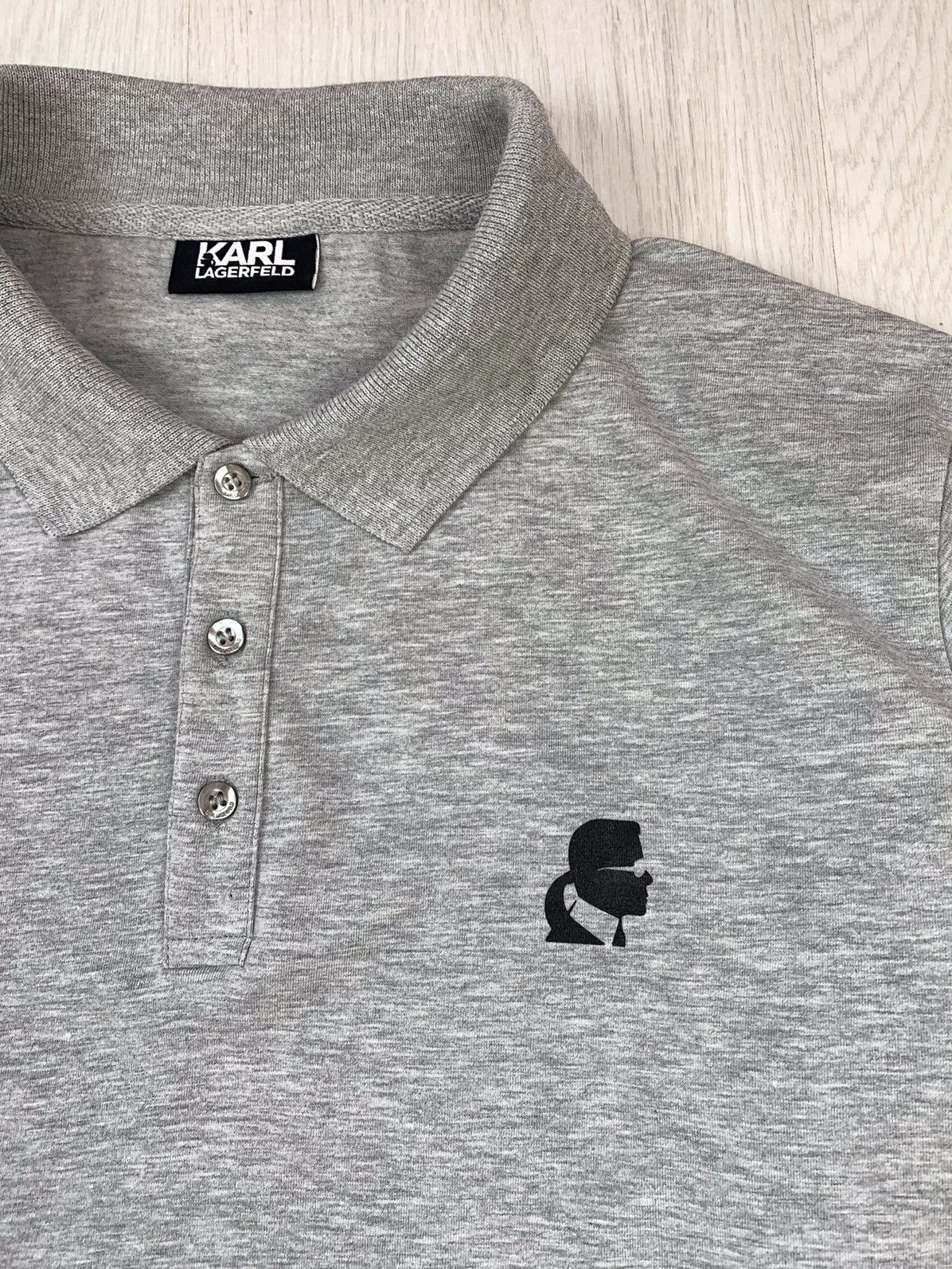 Karl Lagerfeld Karl Lagerfeld Polo Shirt Grey Size M-L Size US L / EU 52-54 / 3 - 4 Thumbnail
