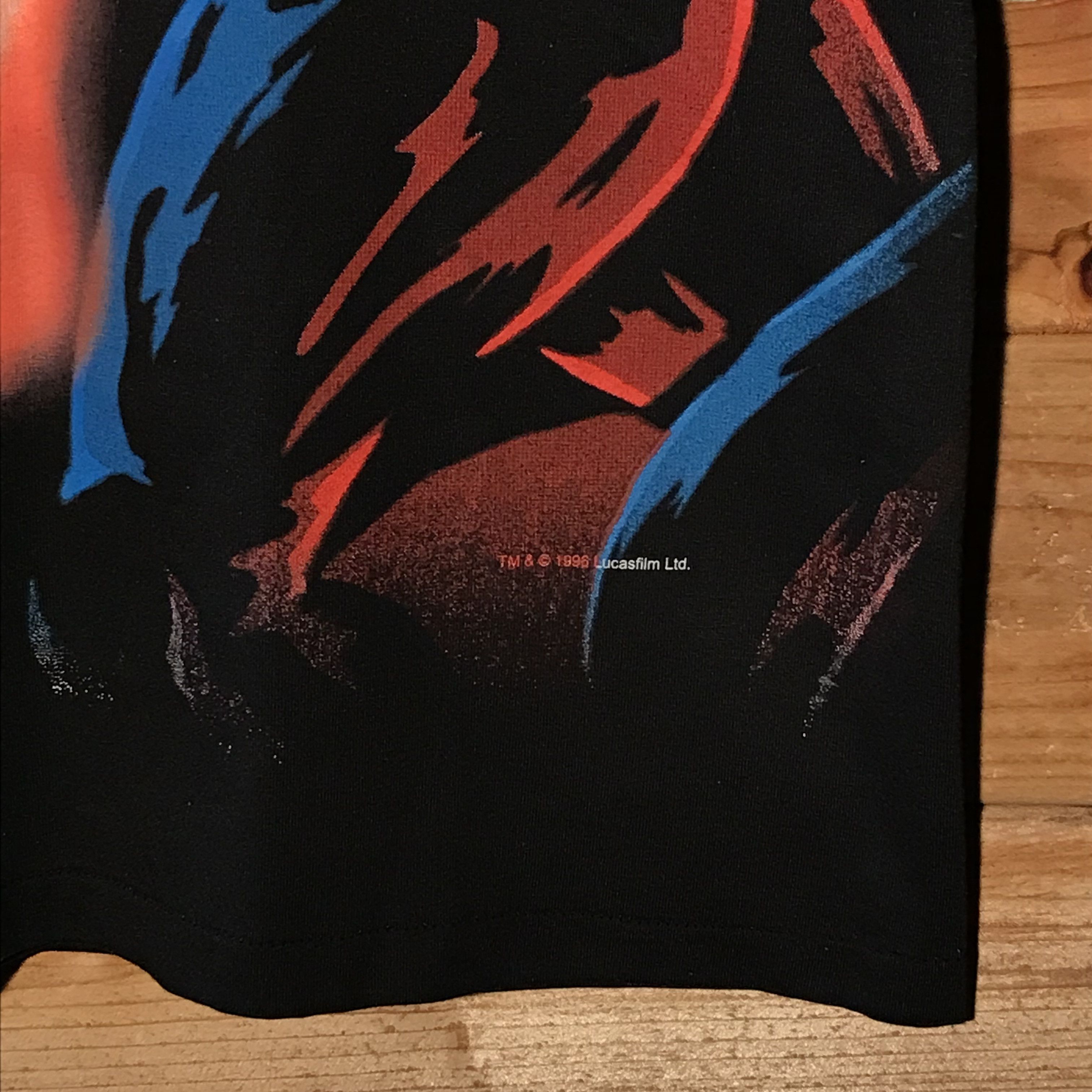 Star Wars × Vintage 1996 Star Wars Movie Darth Vader Airbrush Style t shirt Size US L / EU 52-54 / 3 - 9 Thumbnail