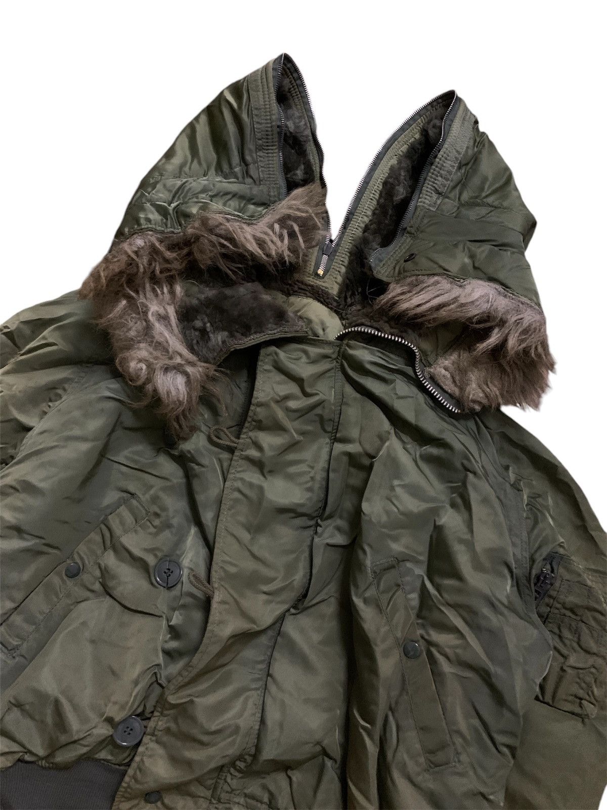 Alpha Industries 💥FinalDrop💥Vintage Military Alpha Flying Man’s Fur Jacket Size US XL / EU 56 / 4 - 7 Thumbnail