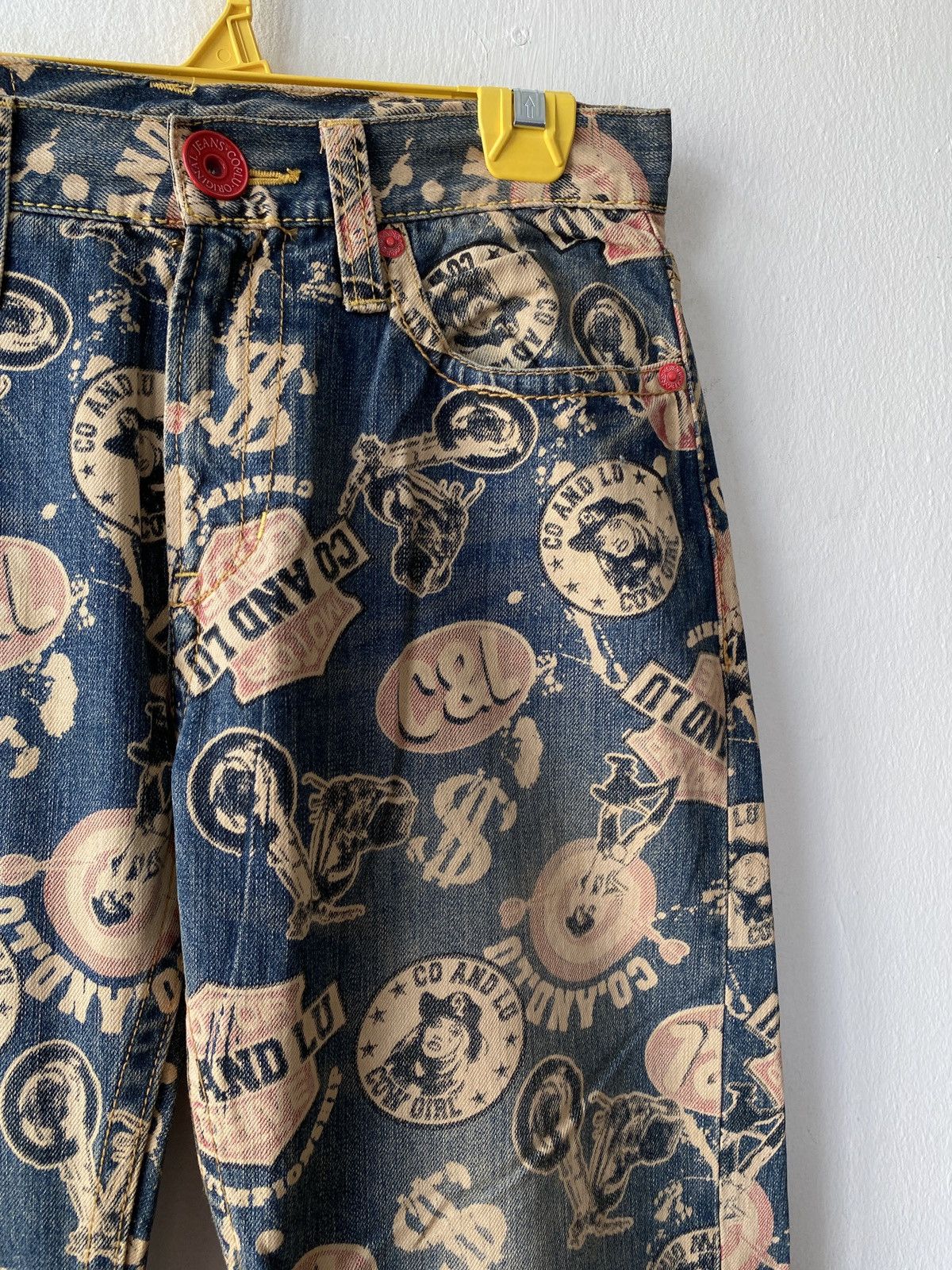 Hysteric Glamour × Japanese Brand Japanese Brand Co & Lu Fullprint Design Denim Size US 29 - 9 Thumbnail